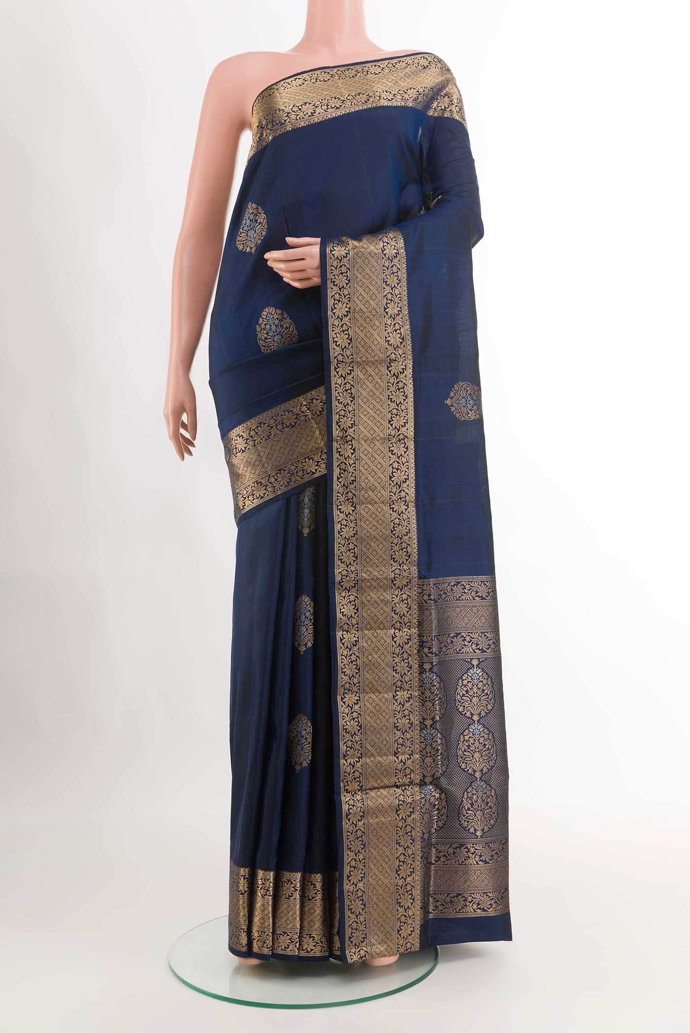 Dark Blue Soft Silk Saree