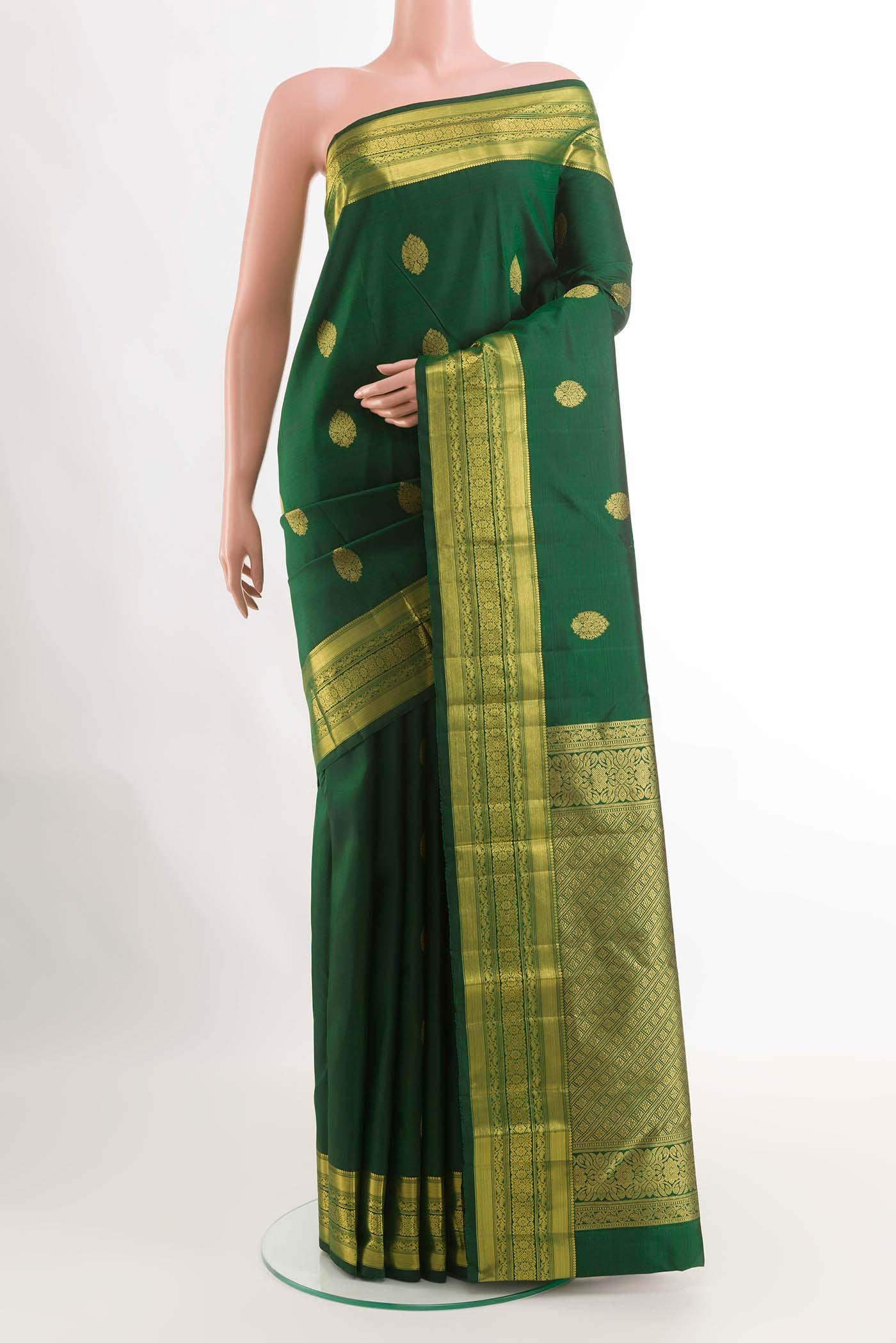 Green Kanchipuram Silk Saree