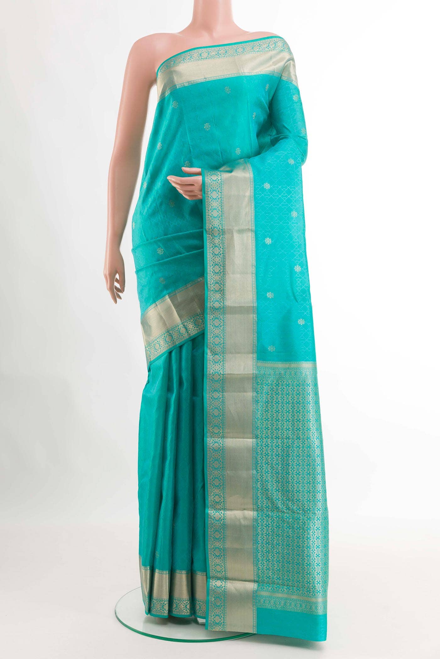 Blue Kanchipuram Silk Saree
