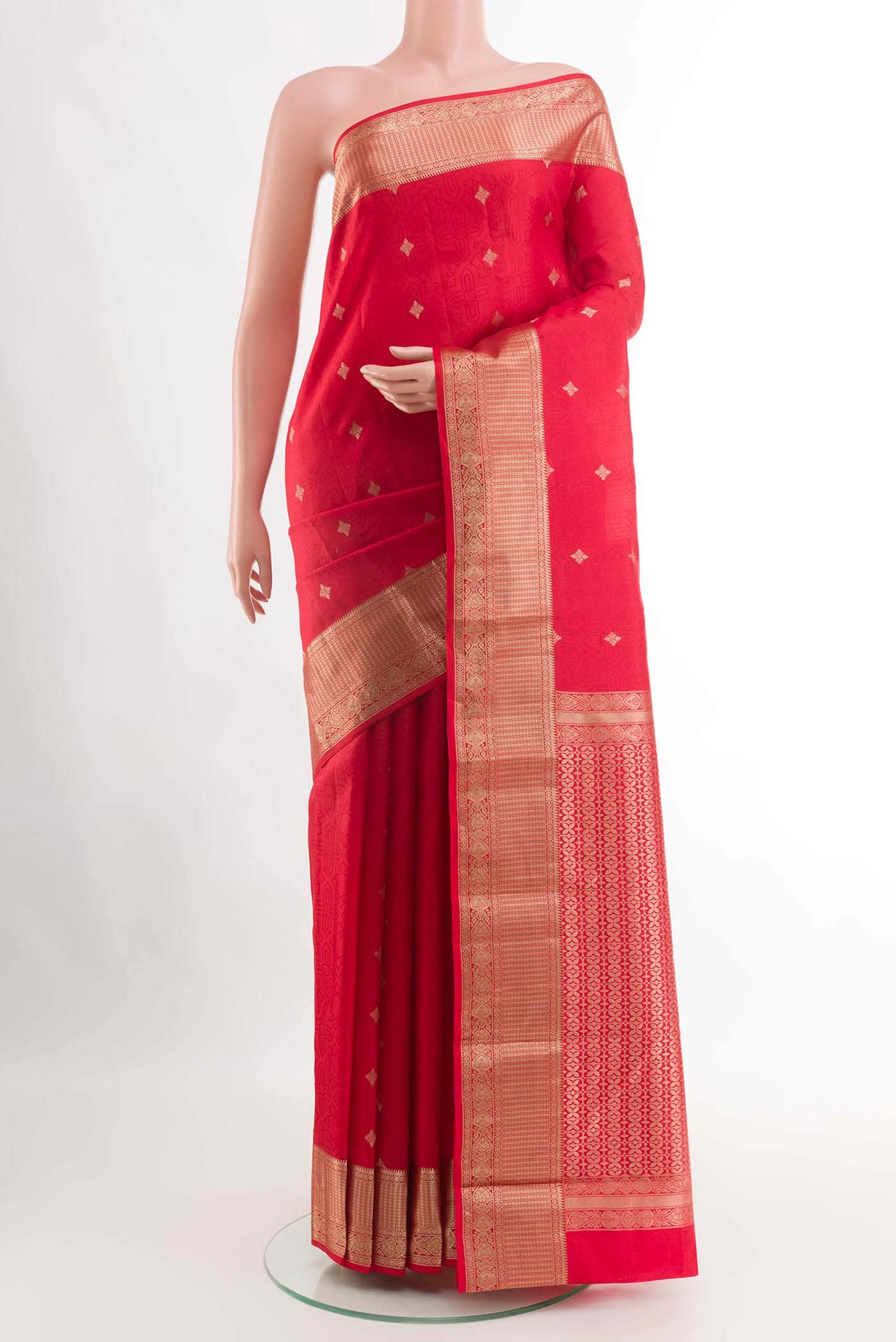 Red Kanchipuram Silk Saree