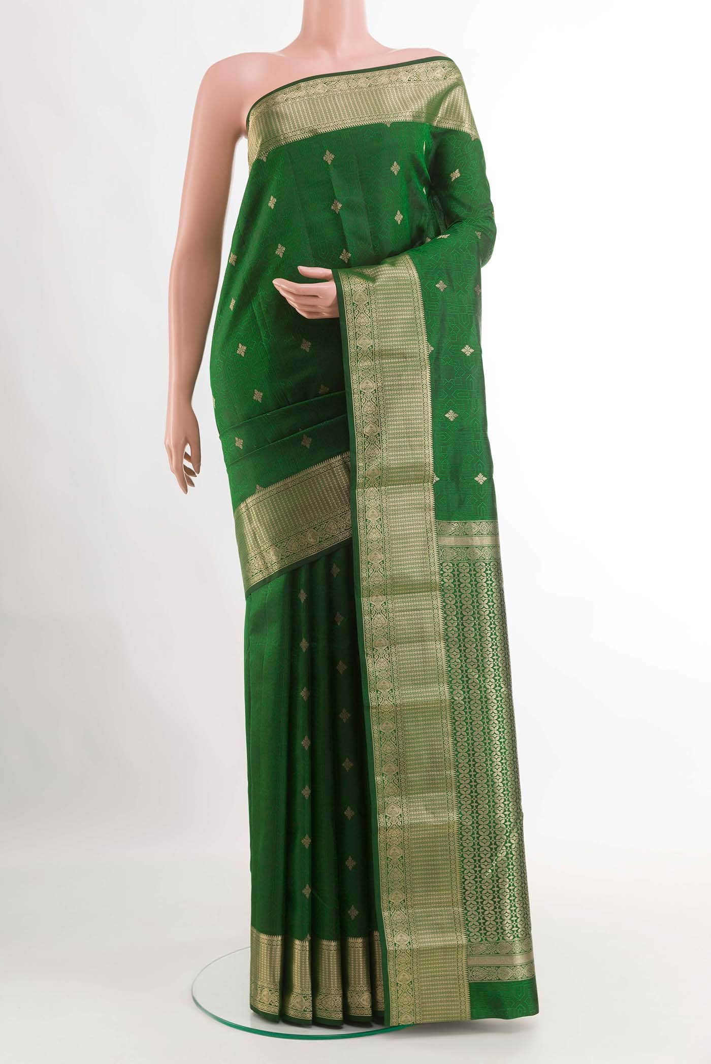 Green Kanchipuram Silk Saree