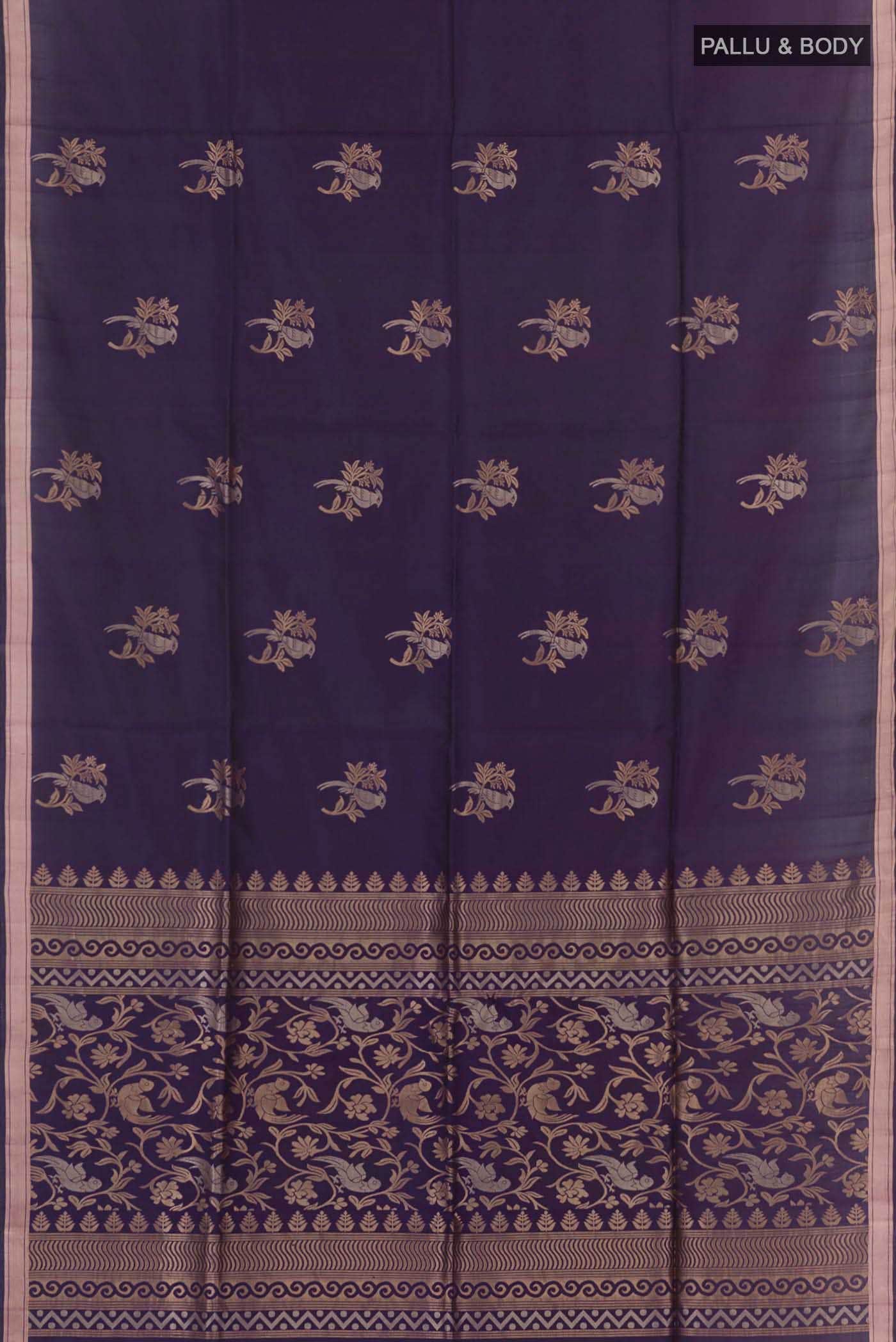 Purple Soft Silk Saree