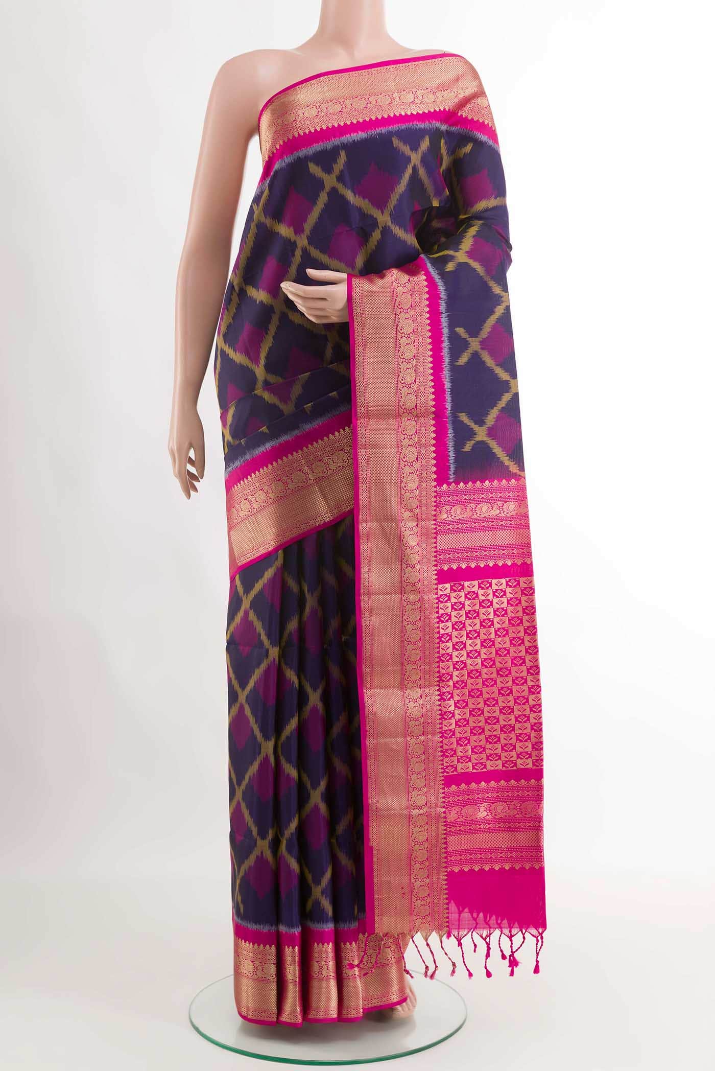 Dark Blue Soft Silk Saree