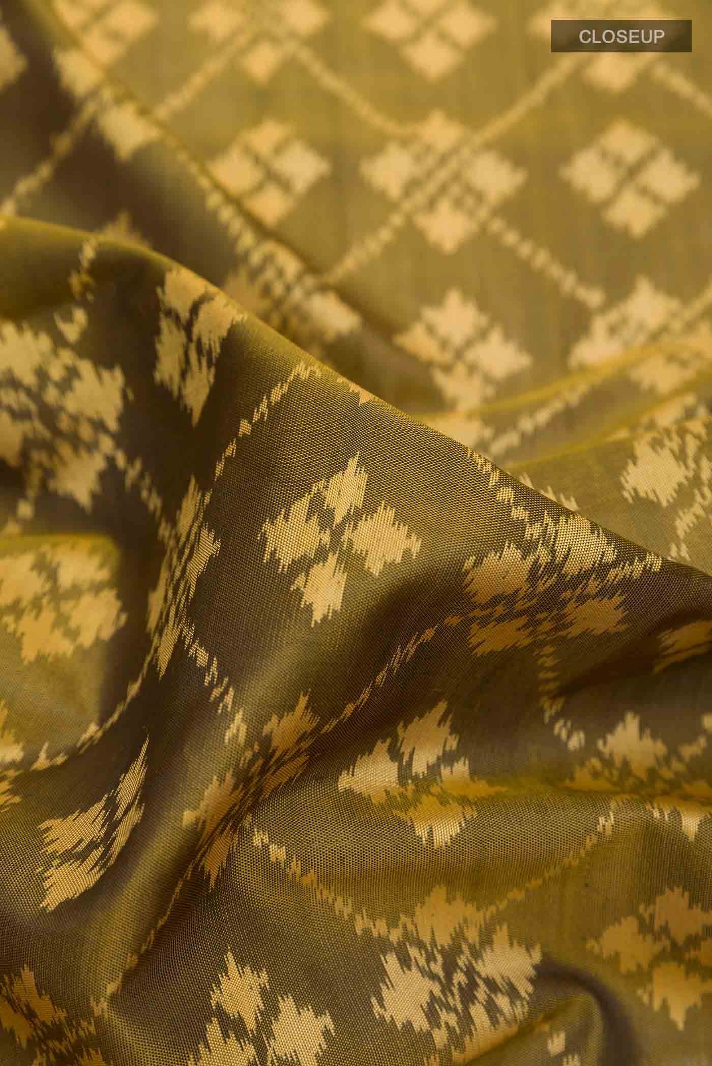 Mehandi Green Rajkot Patola Silk Saree