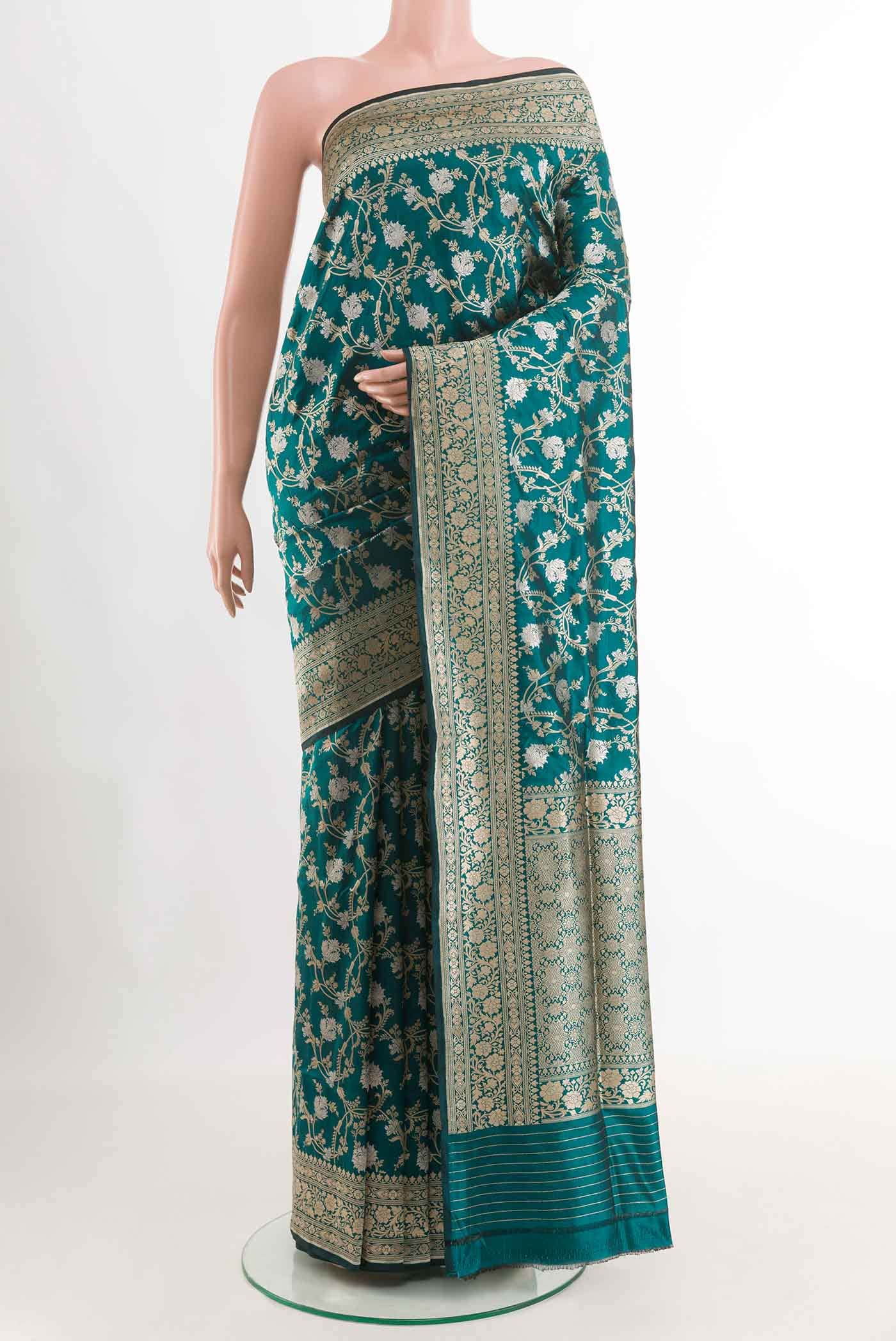 Green Banarasi Silk Saree
