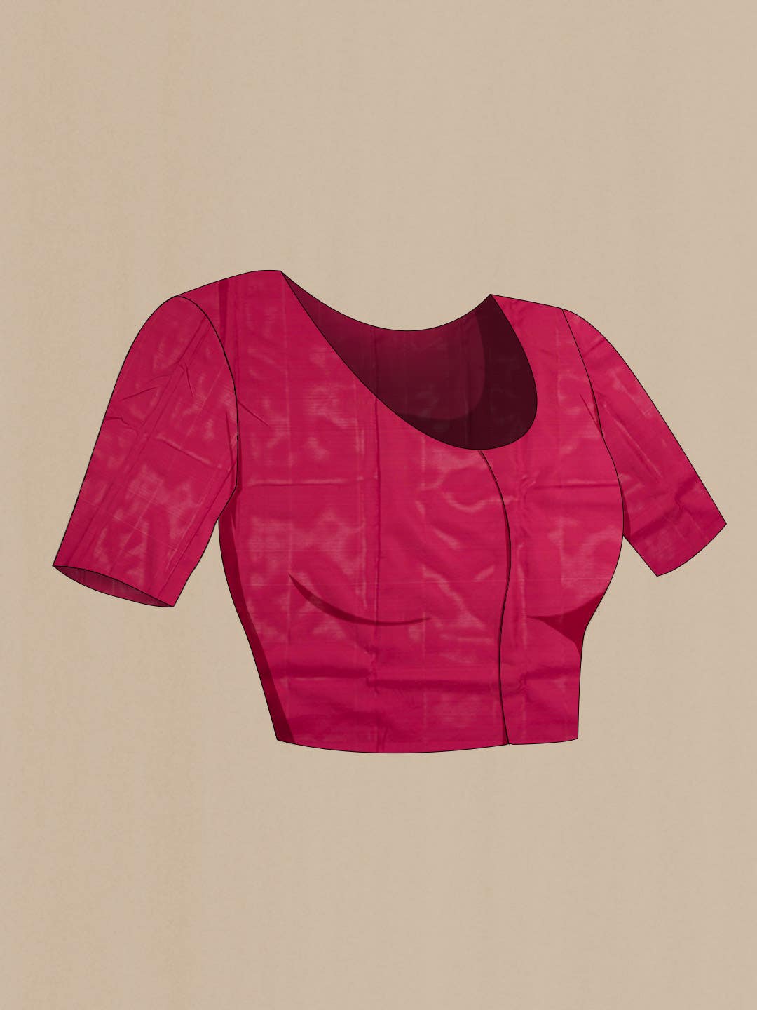 Maroon Kanchipuram Silk Saree