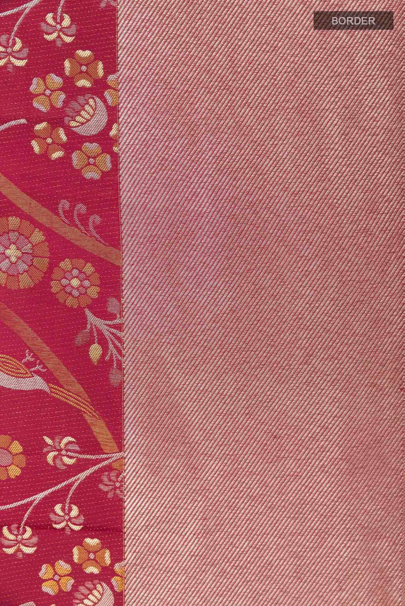 Maroon Kanchipuram Silk Saree