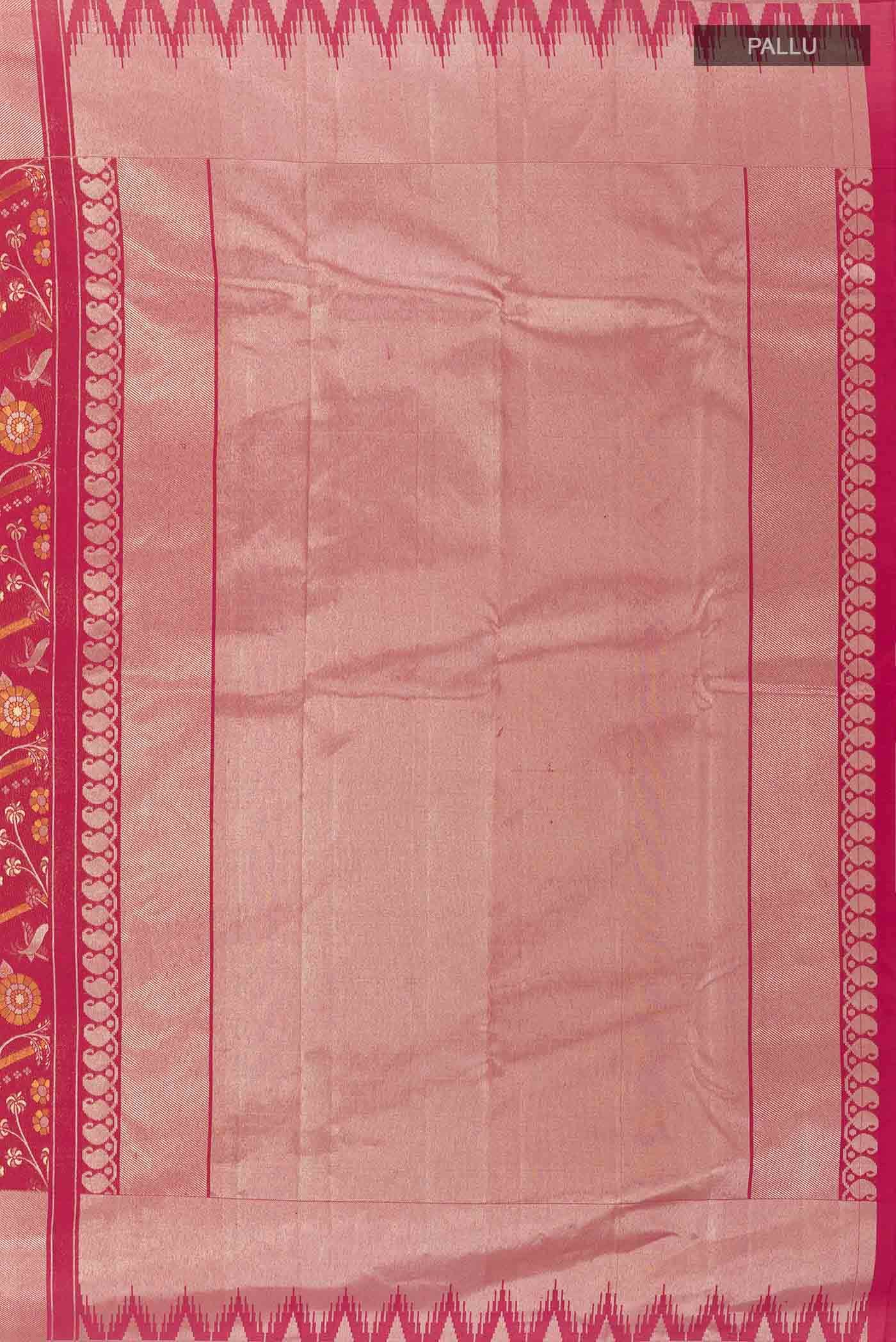 Maroon Kanchipuram Silk Saree