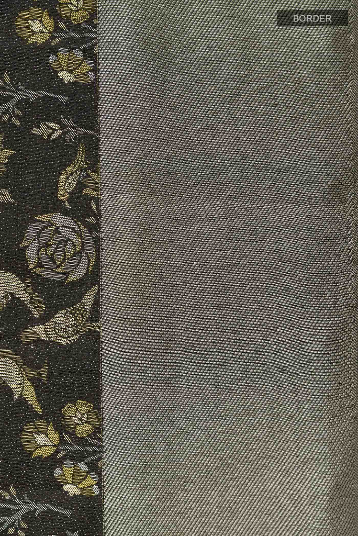 Black Kanchipuram Silk Saree