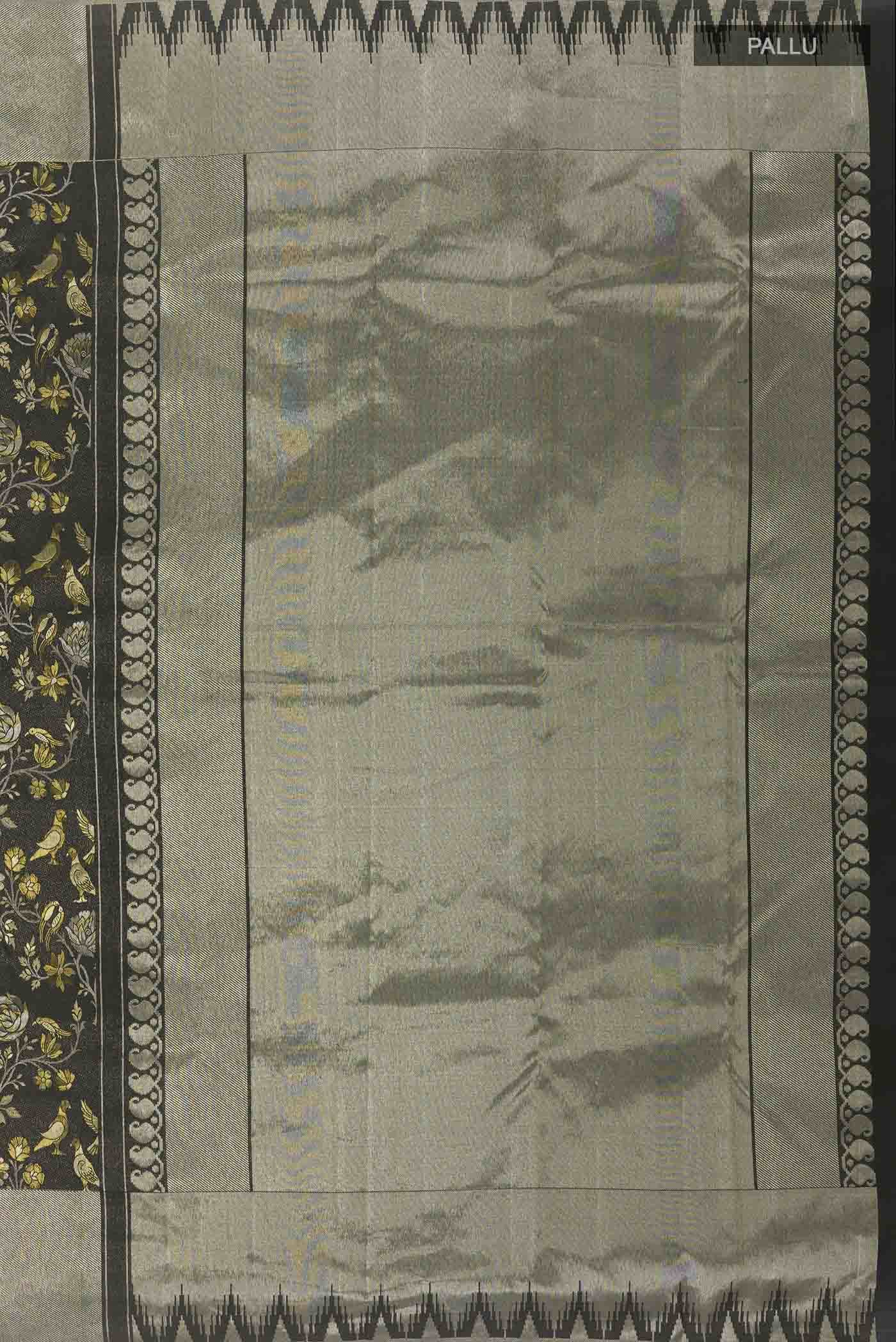 Black Kanchipuram Silk Saree