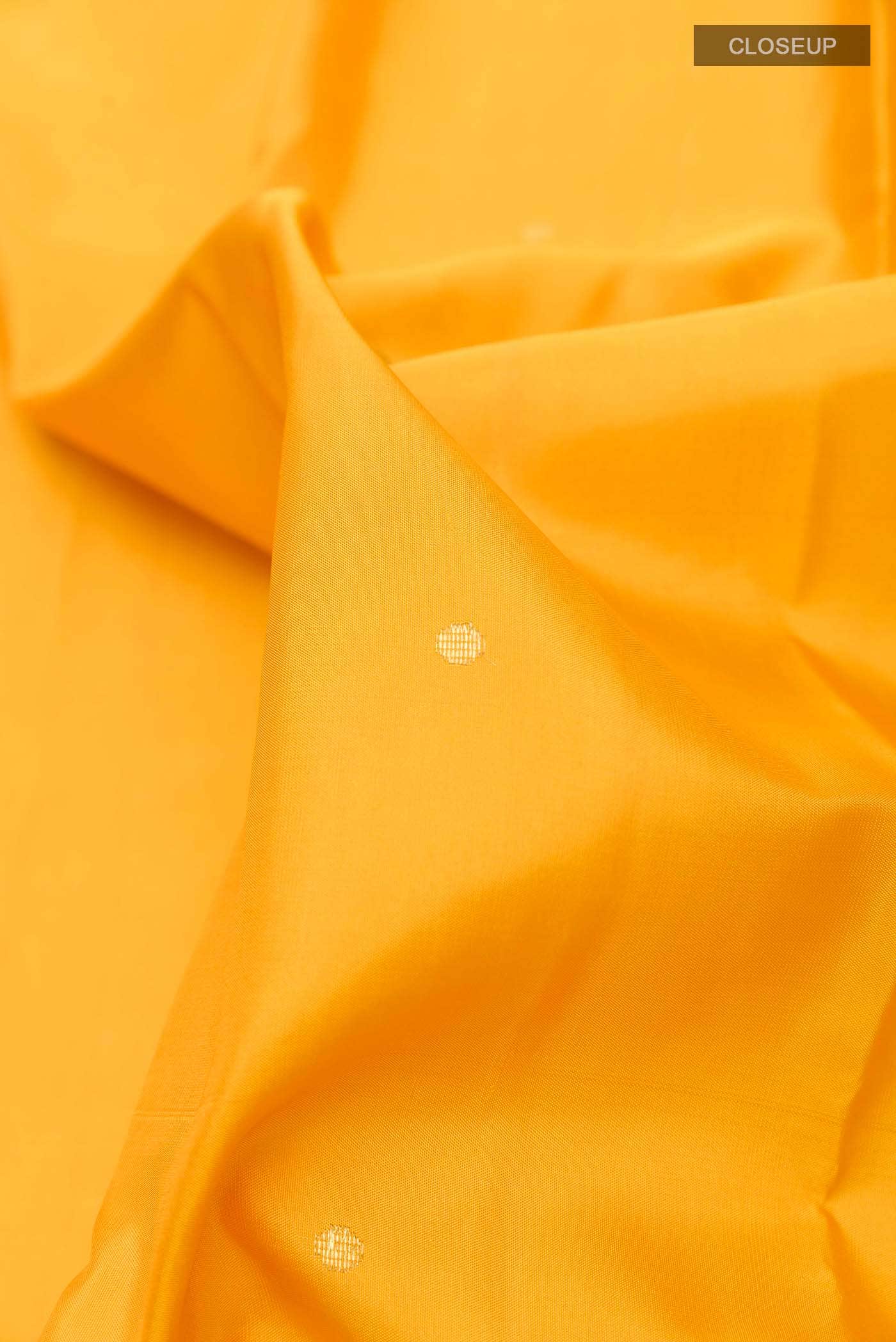 Yellow Kanchipuram Silk Saree