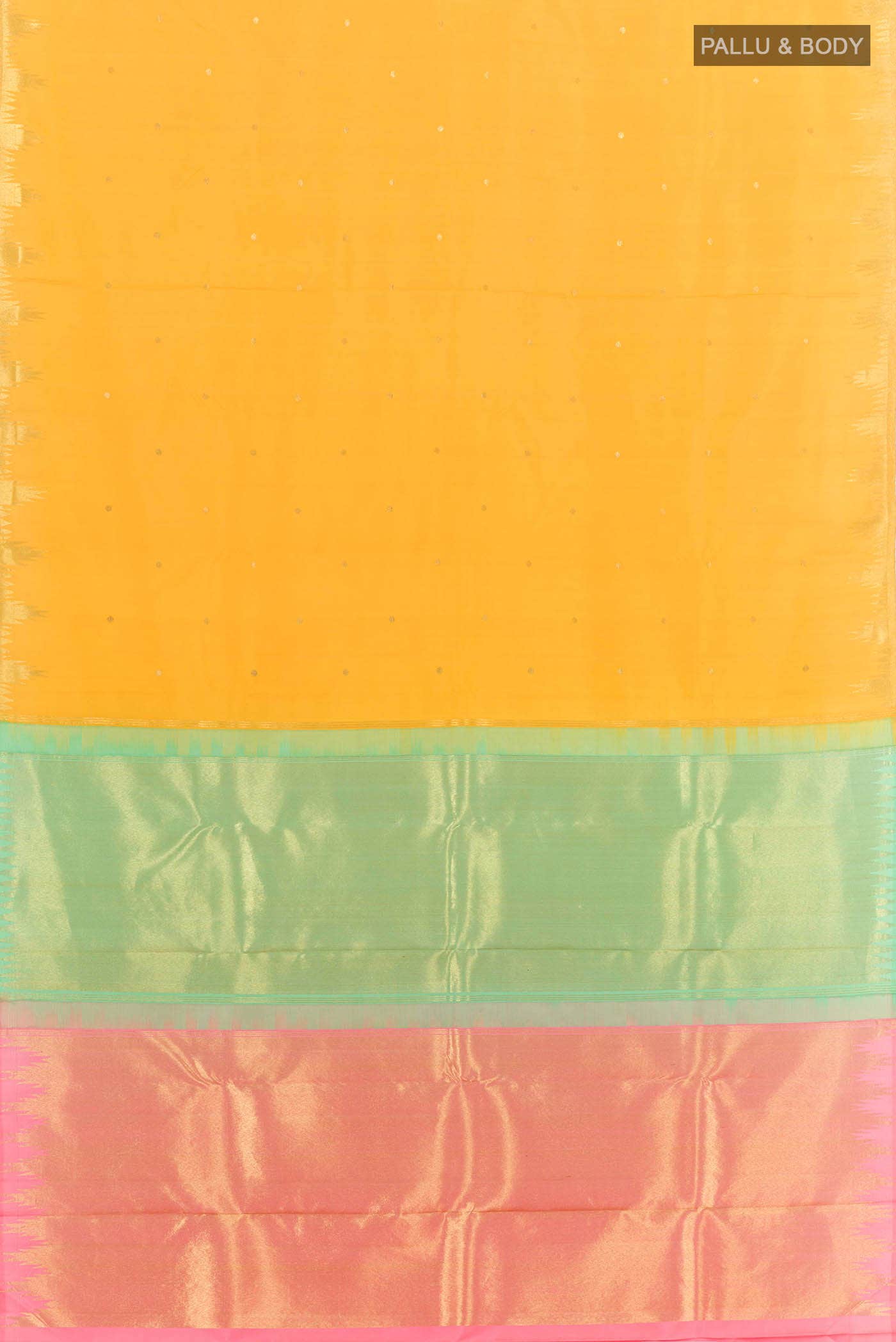 Yellow Kanchipuram Silk Saree