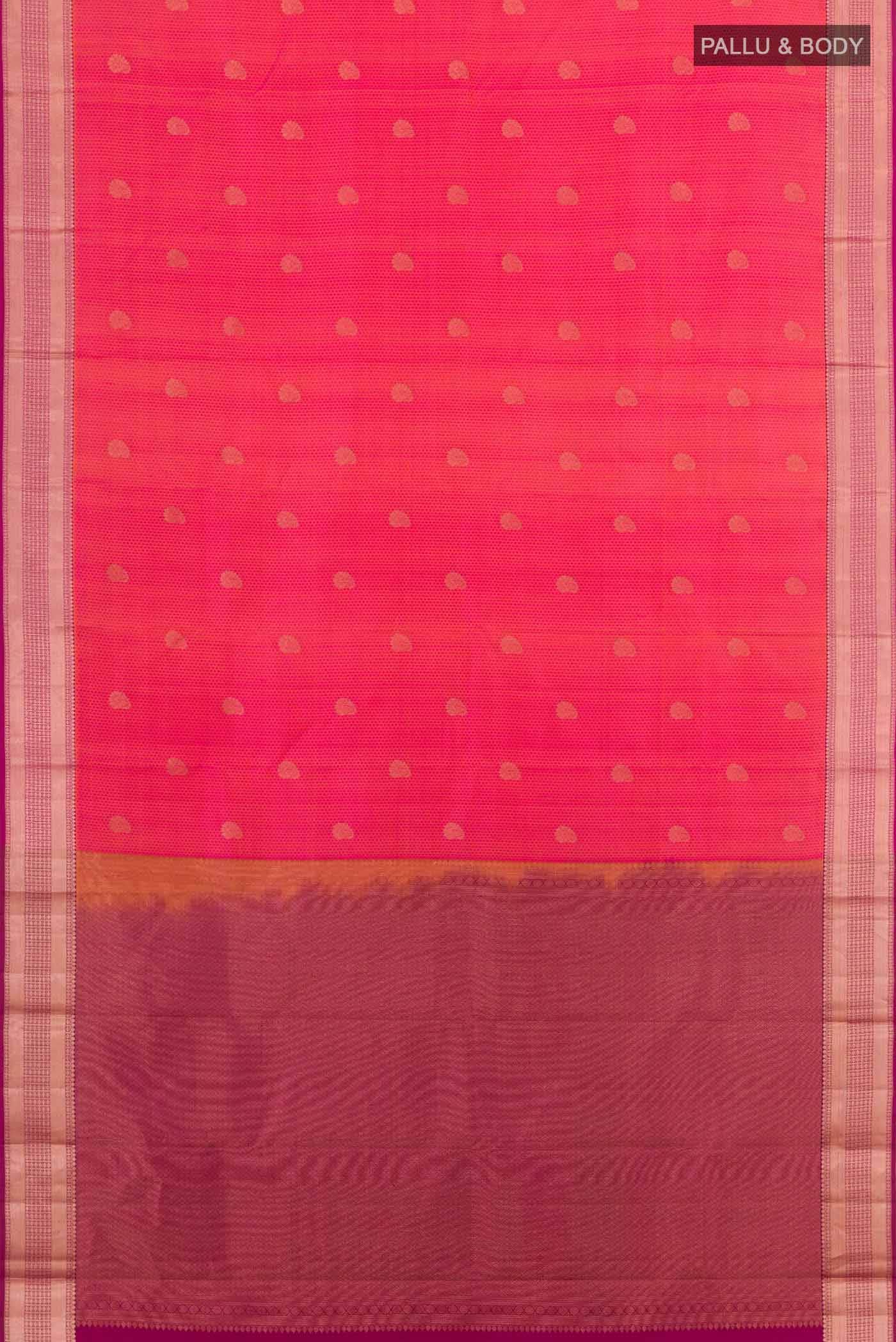 Pink Kanchipuram Silk Saree