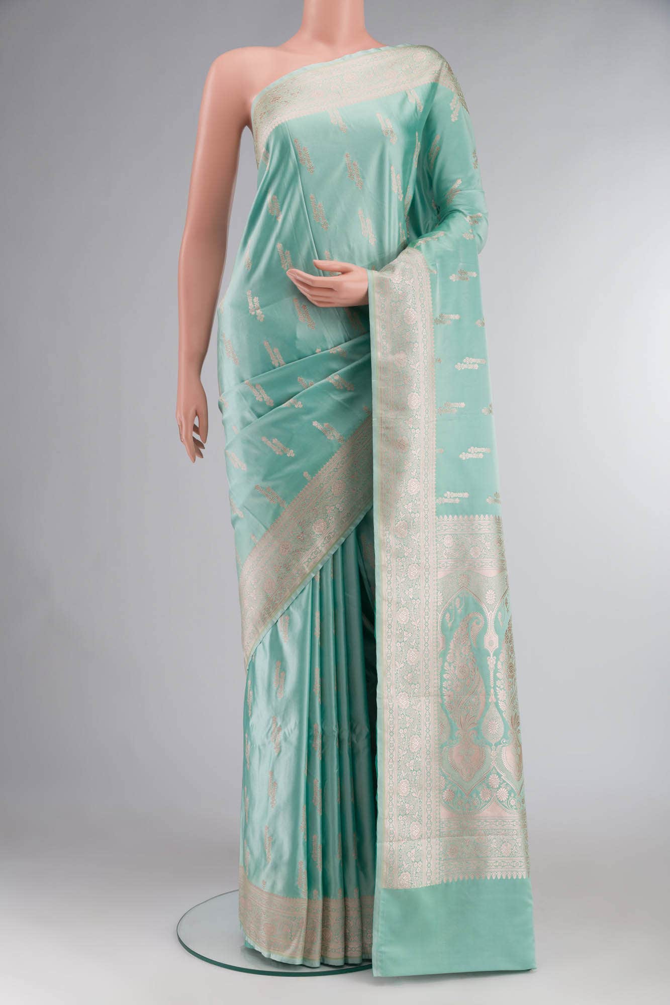 Green Banarasi Silk Saree