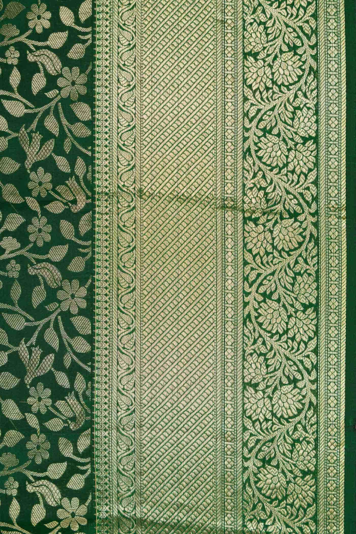 Green Dual Tone Kanchipuram Silk Saree