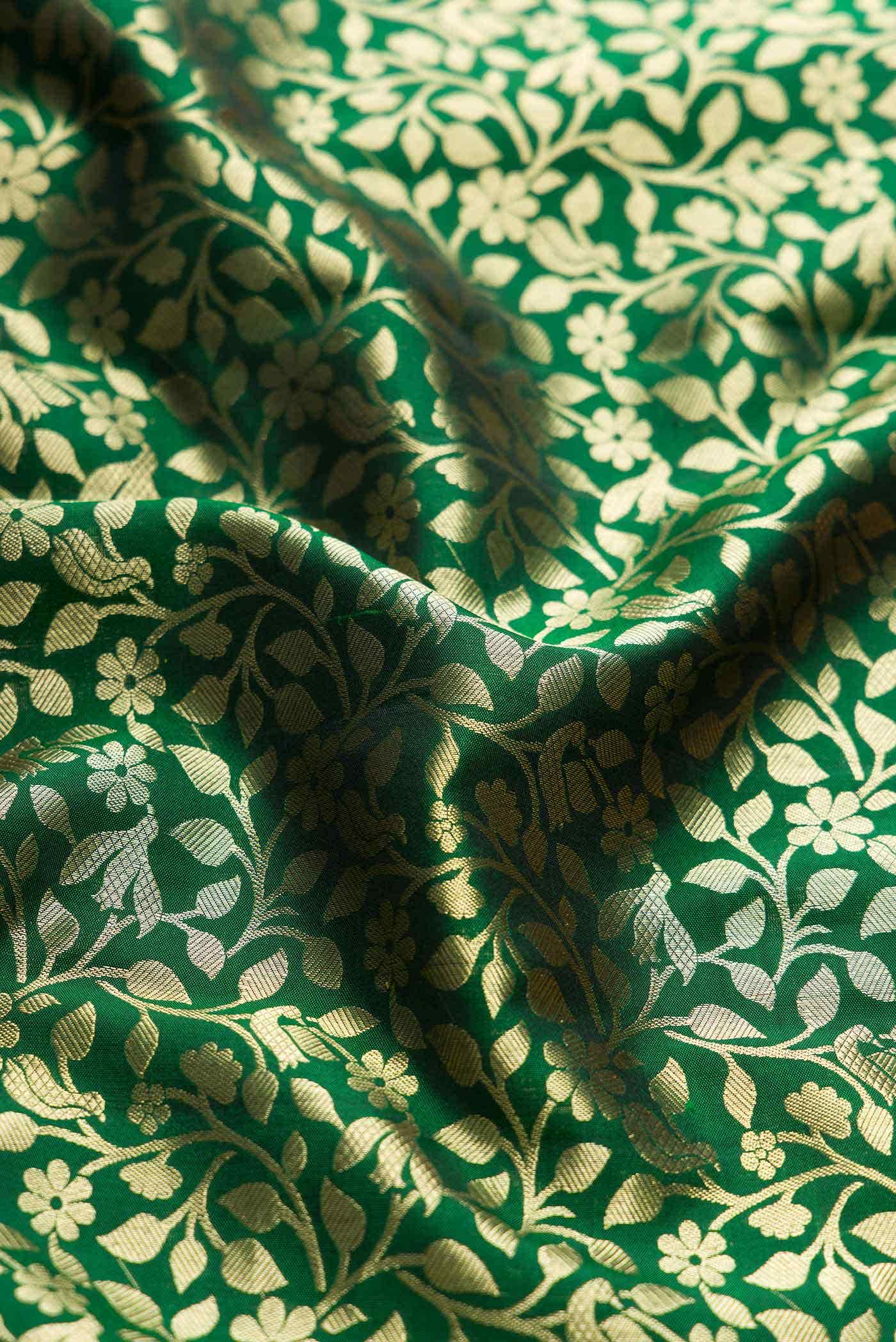 Green Dual Tone Kanchipuram Silk Saree