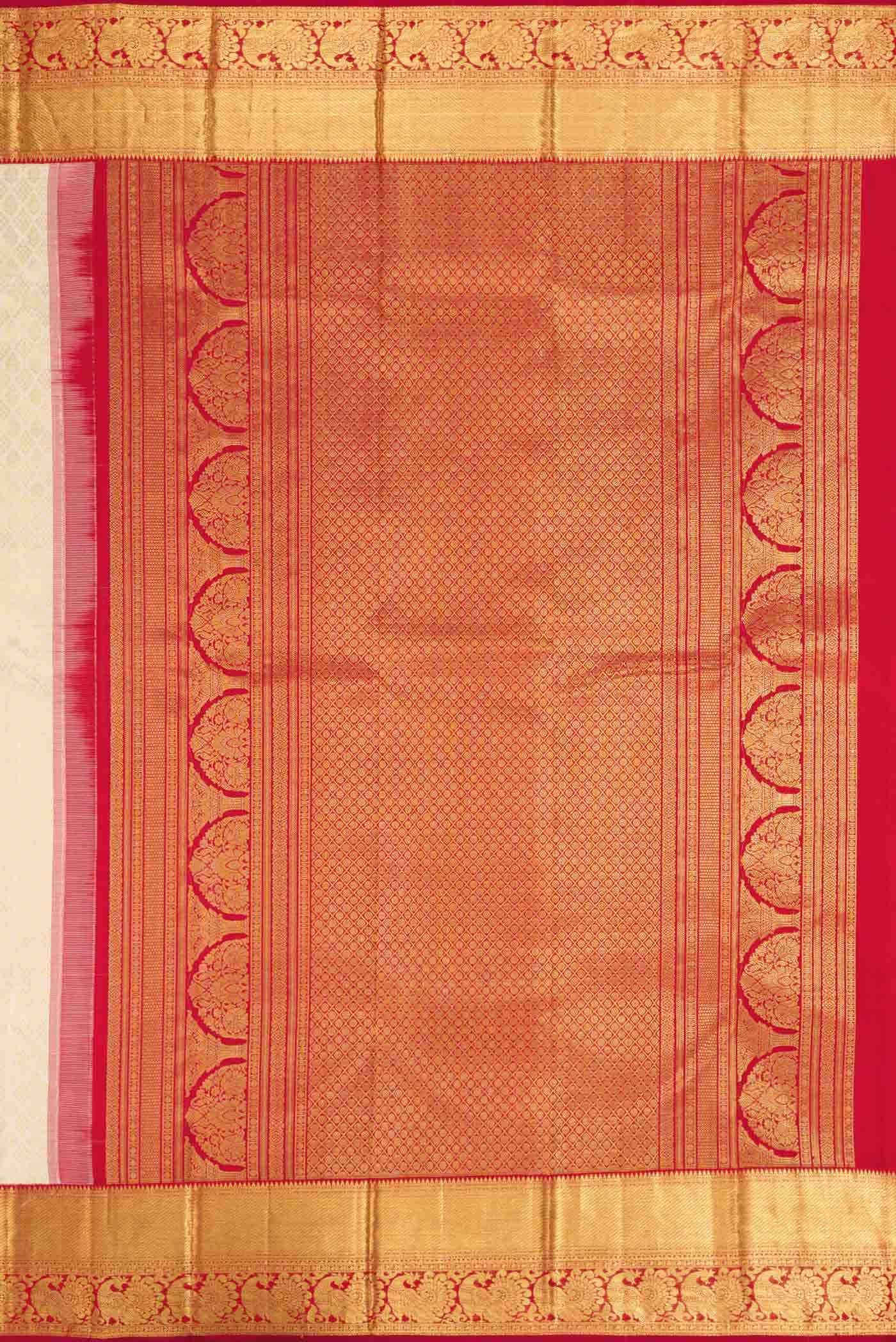 Sandal Kanchipuram Silk Saree