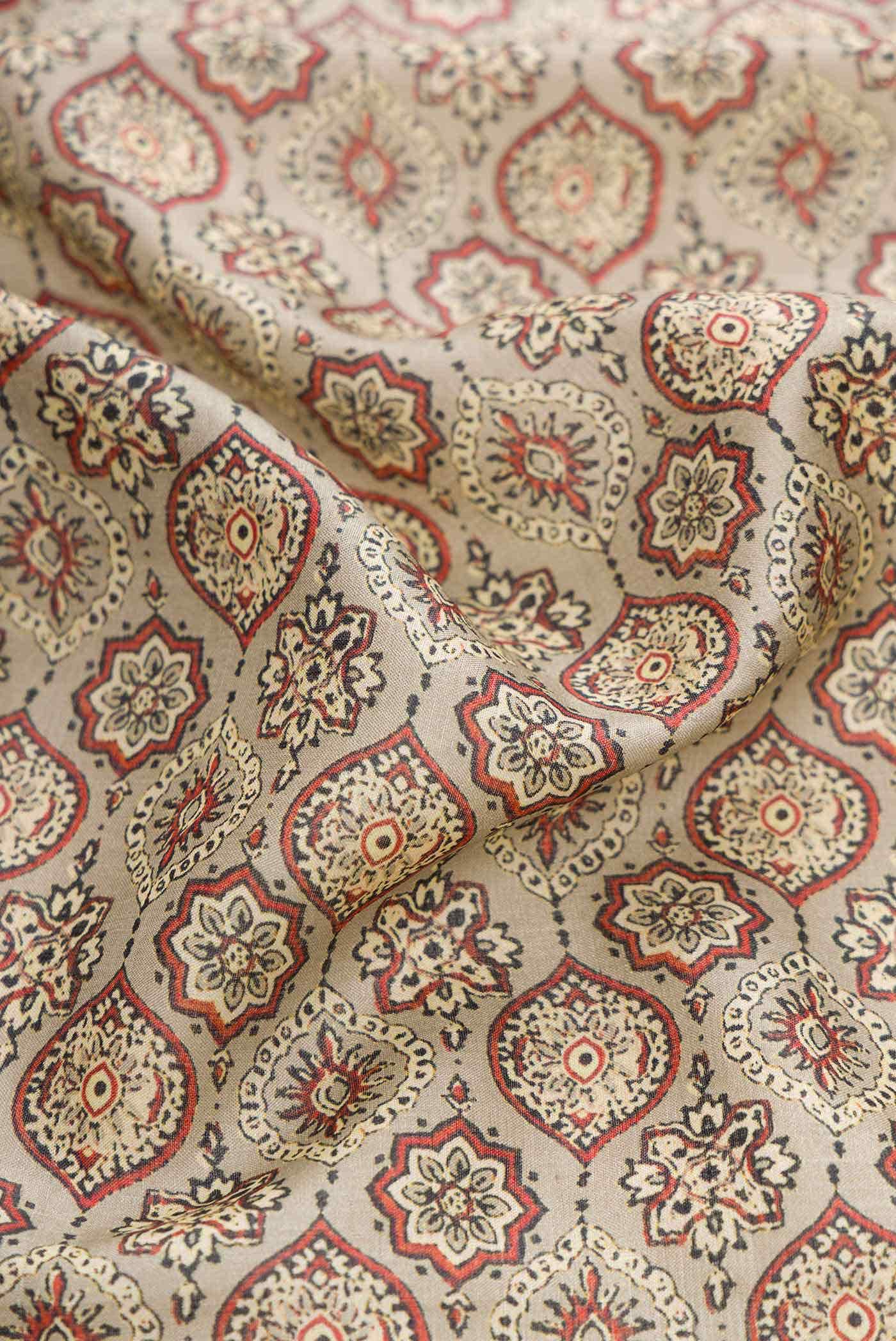 Grey Tussar Silk Saree