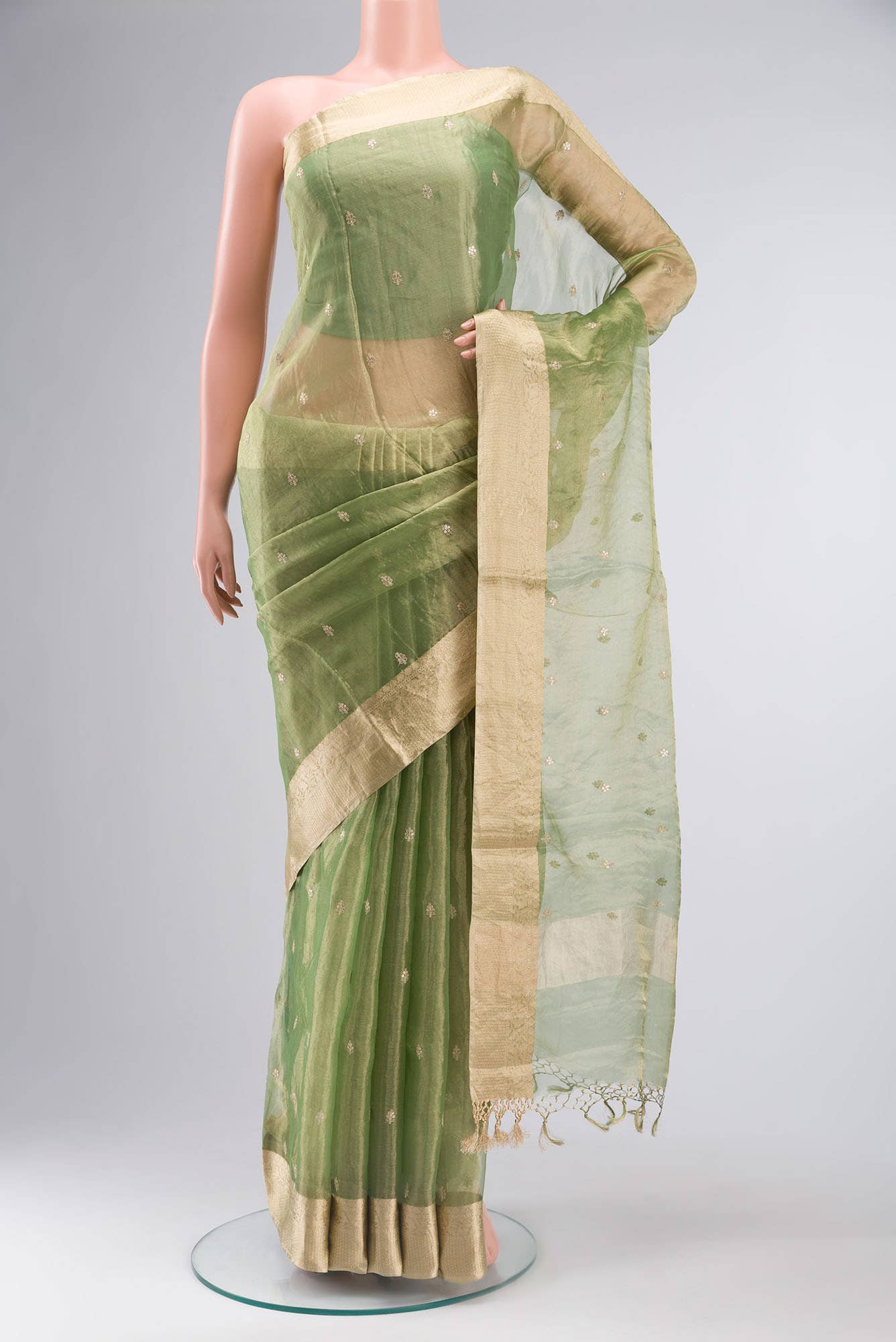 Green Tissue Silk Saree