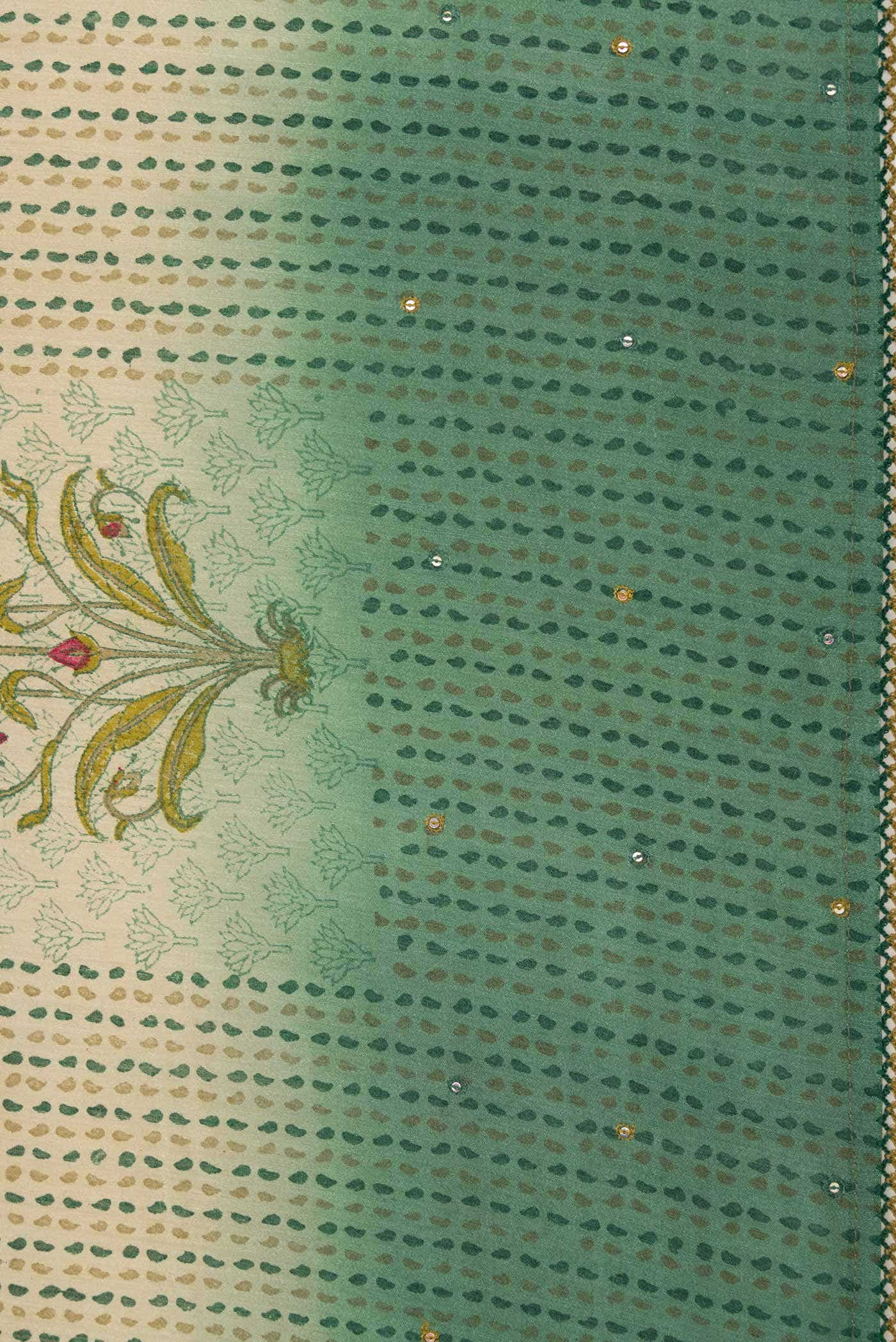 Beige Tussar Silk Saree