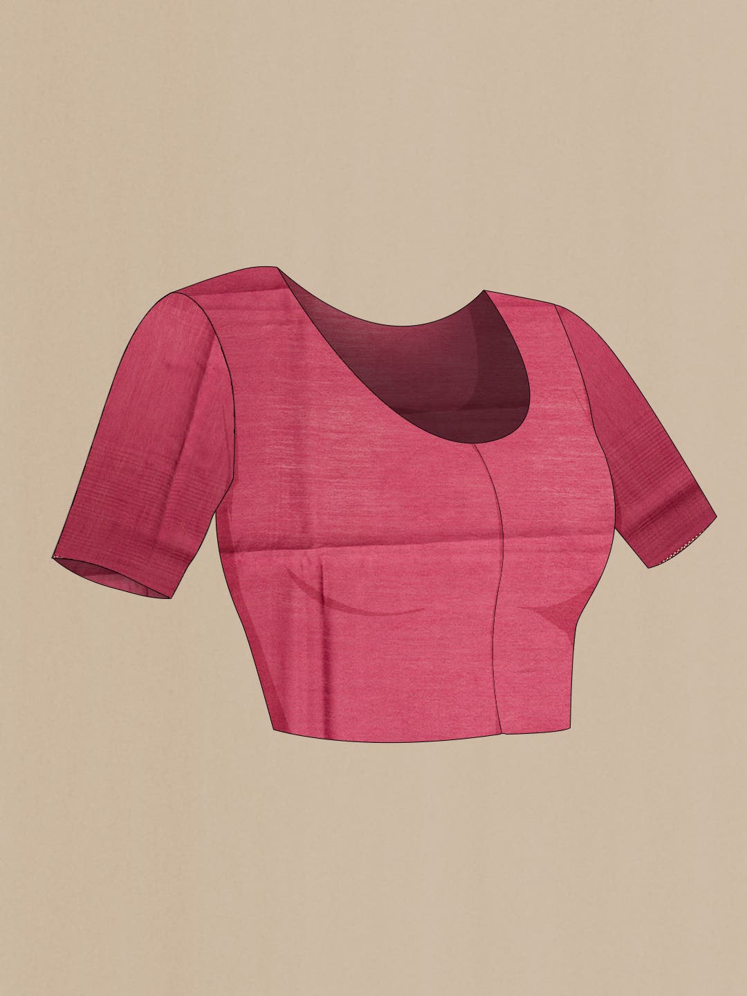 Mauve Tussar Silk Saree