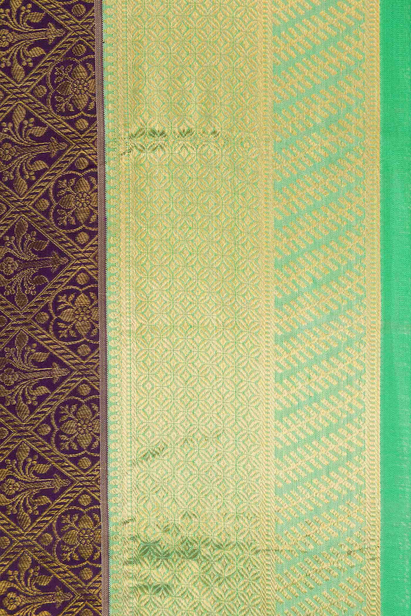 Violet Dual Tone Kanchipuram Silk Saree