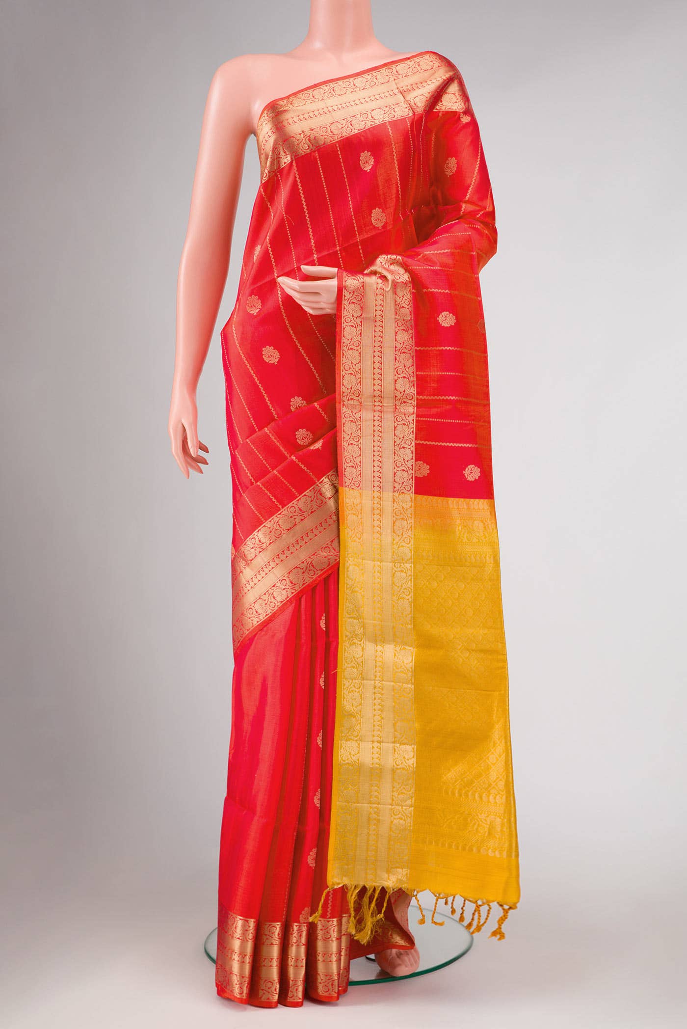 Orange Soft Silk Saree