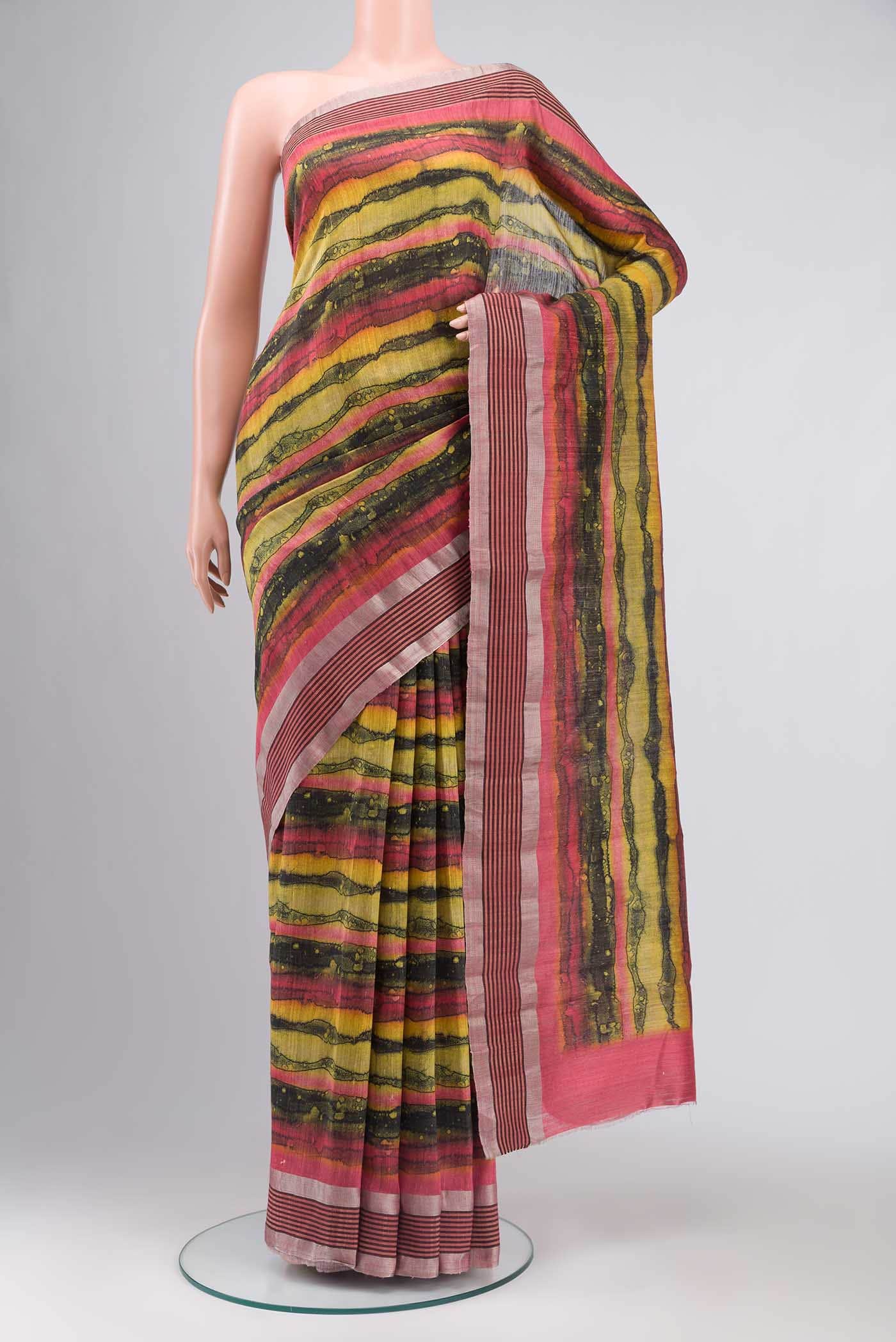Multi Bhagalpuri Tussar Silk Saree