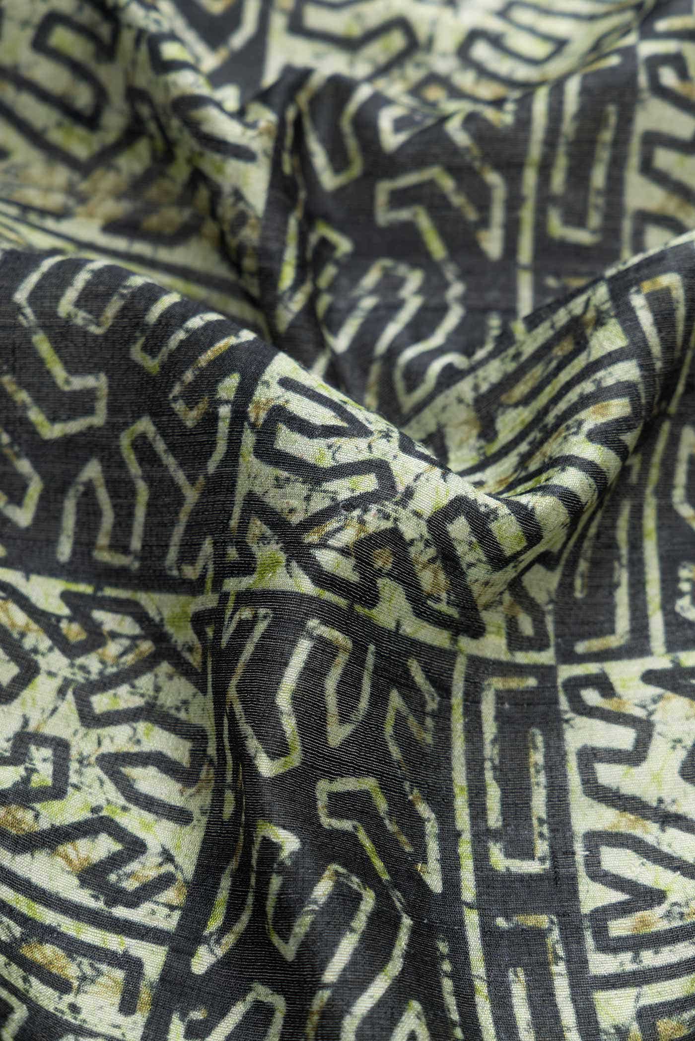 Green Tussar Silk Saree