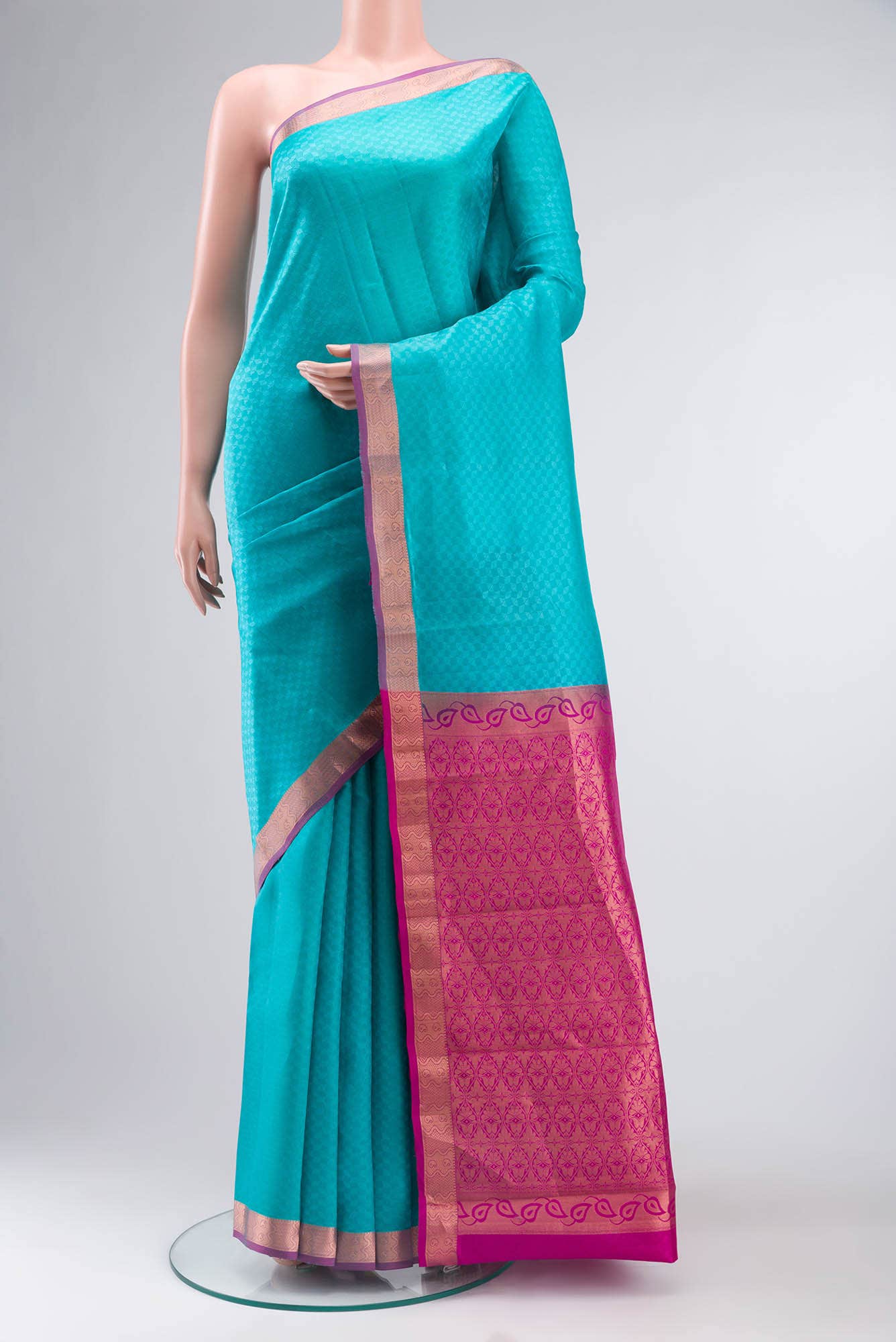 Blue Kanchipuram Silk Saree