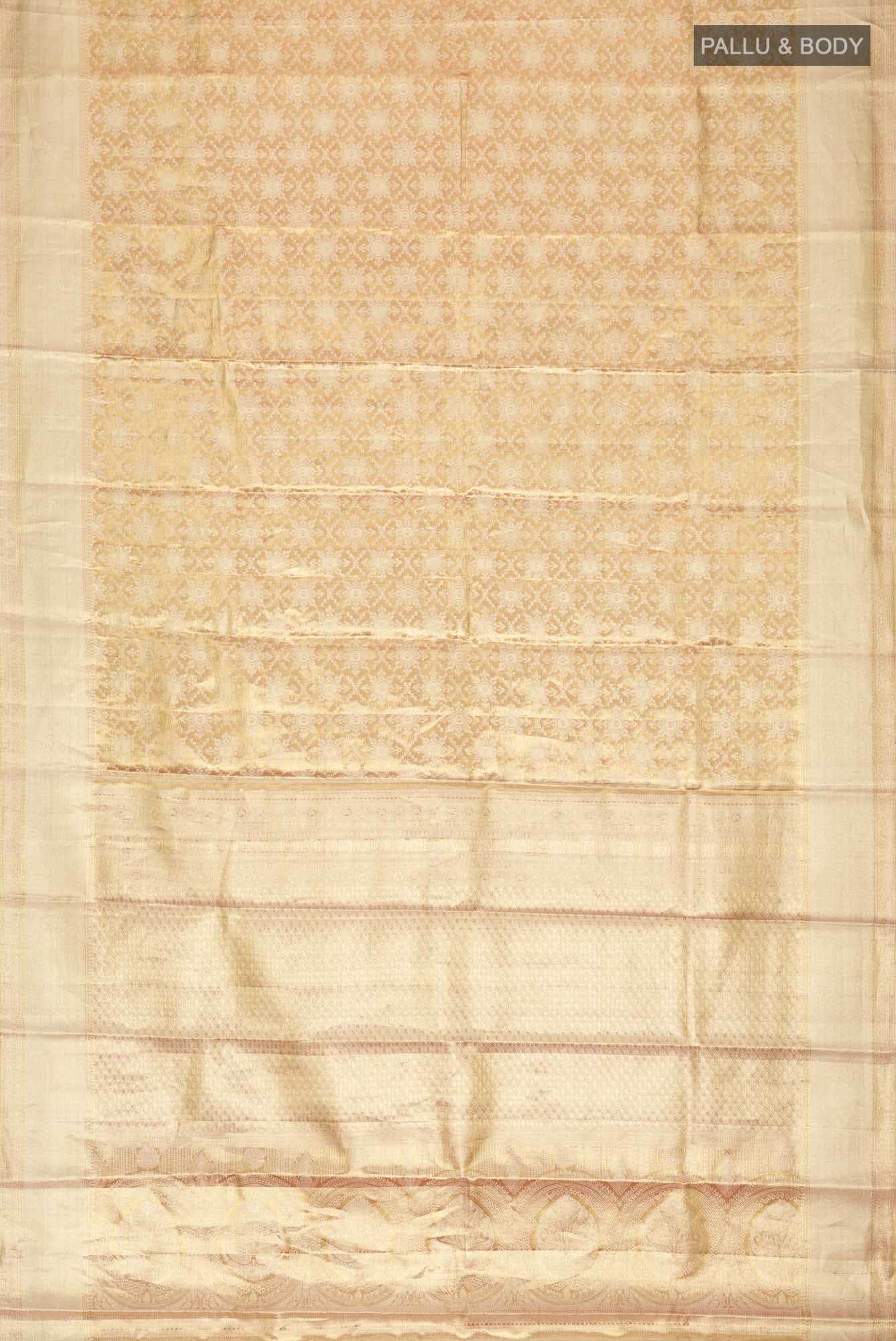 Gold Kanchipuram Tissue Silk Saree