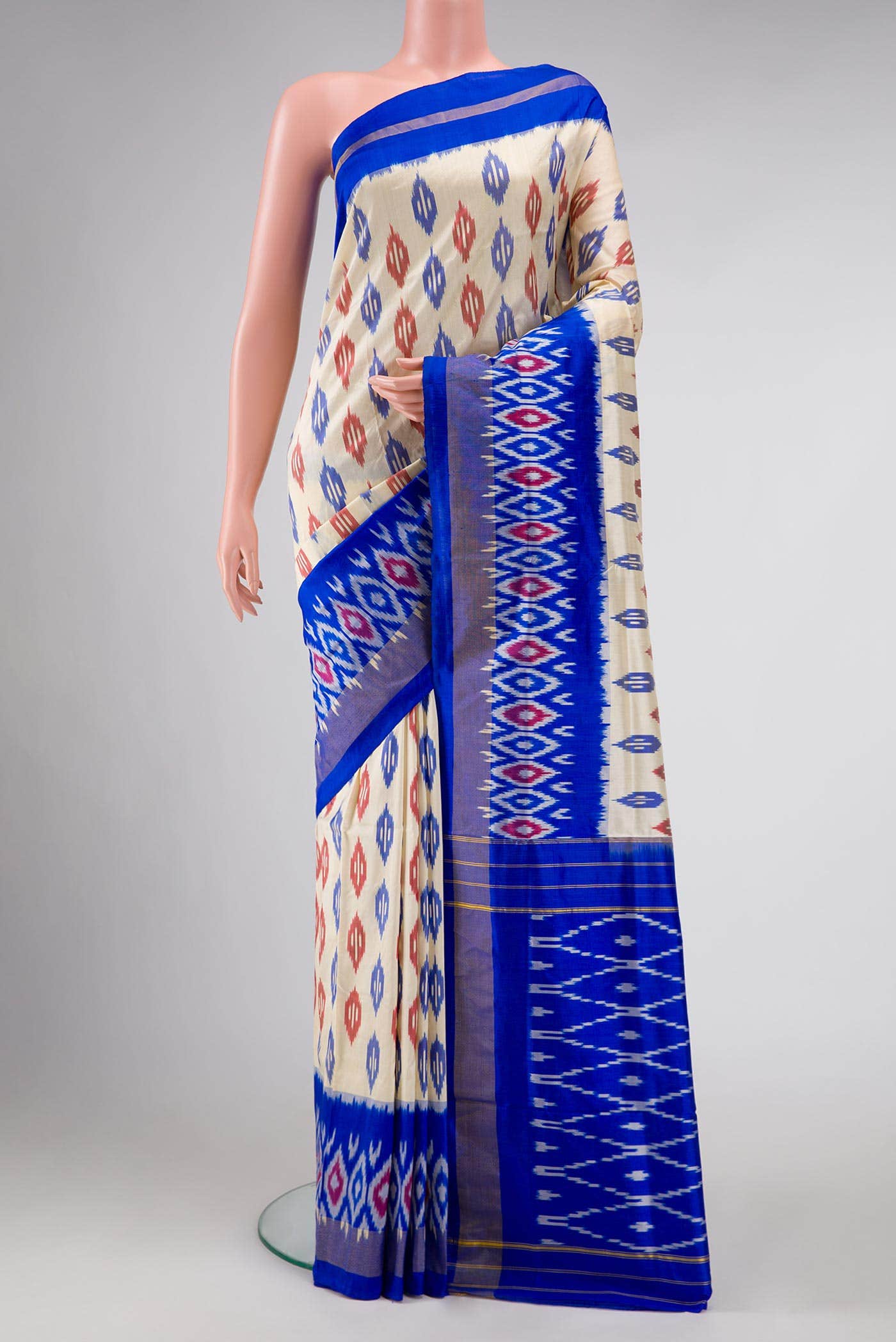 Sandal Pochampally Silk Saree