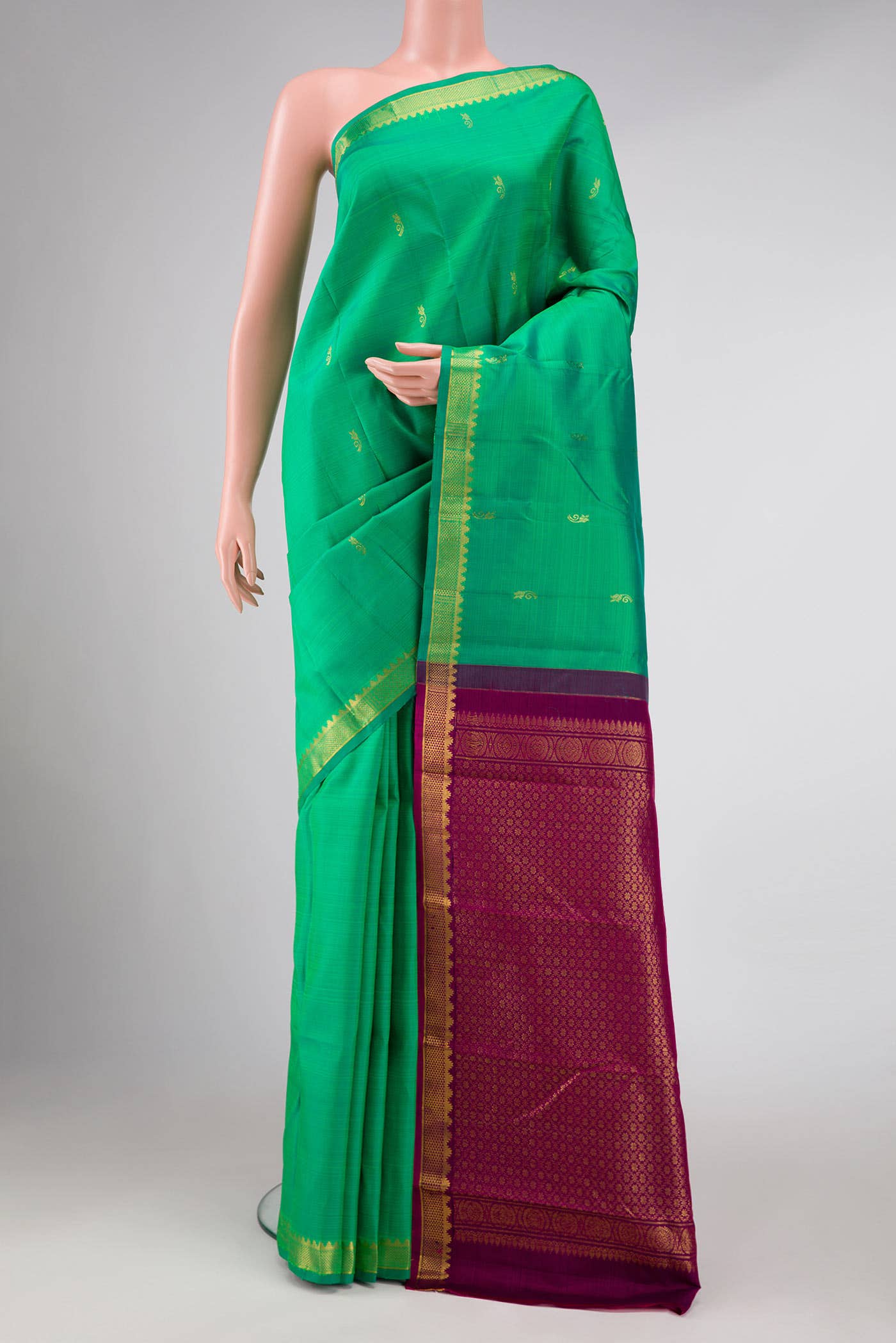 Green Kanchipuram Silk Saree