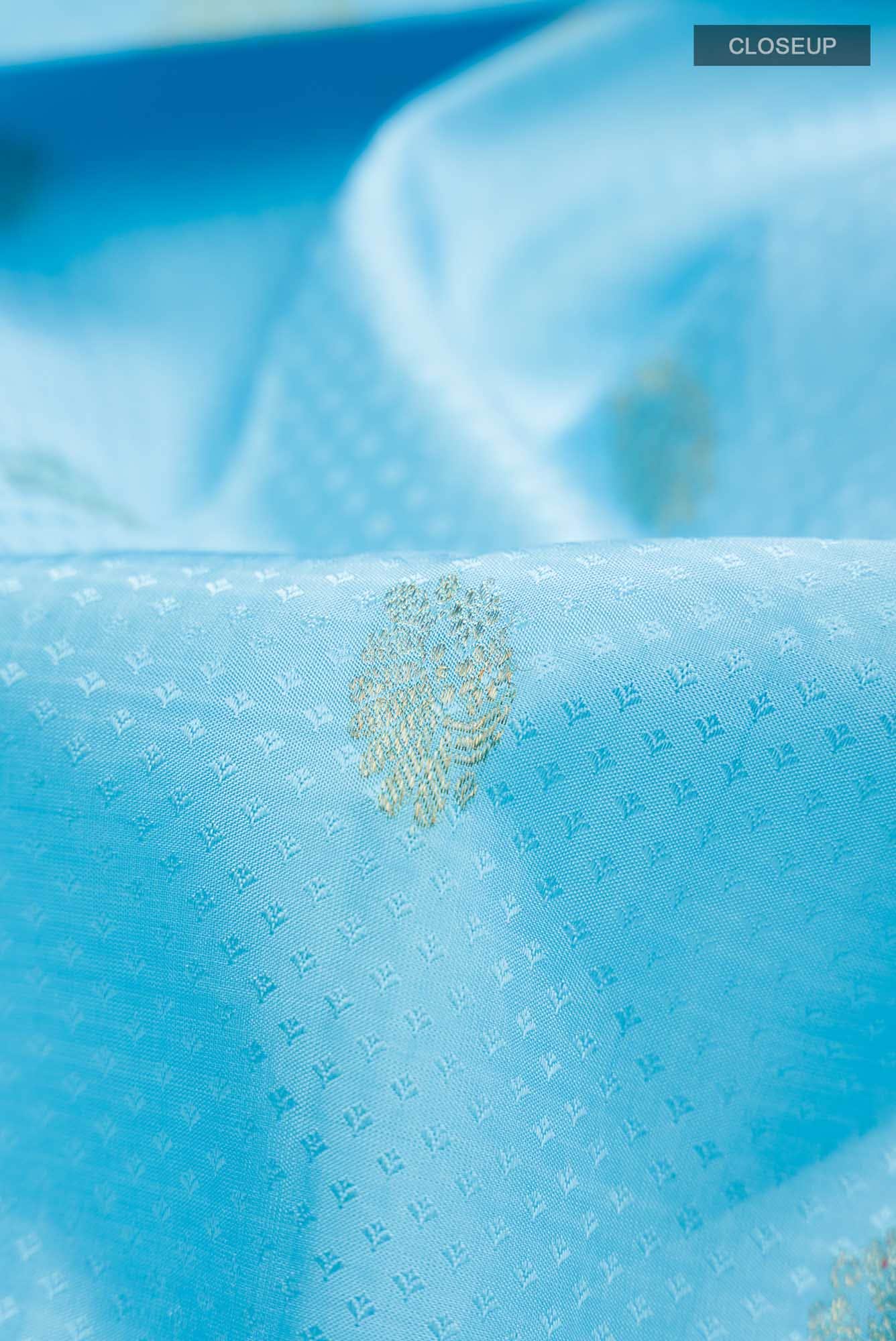 Blue Kanchipuram Silk Saree