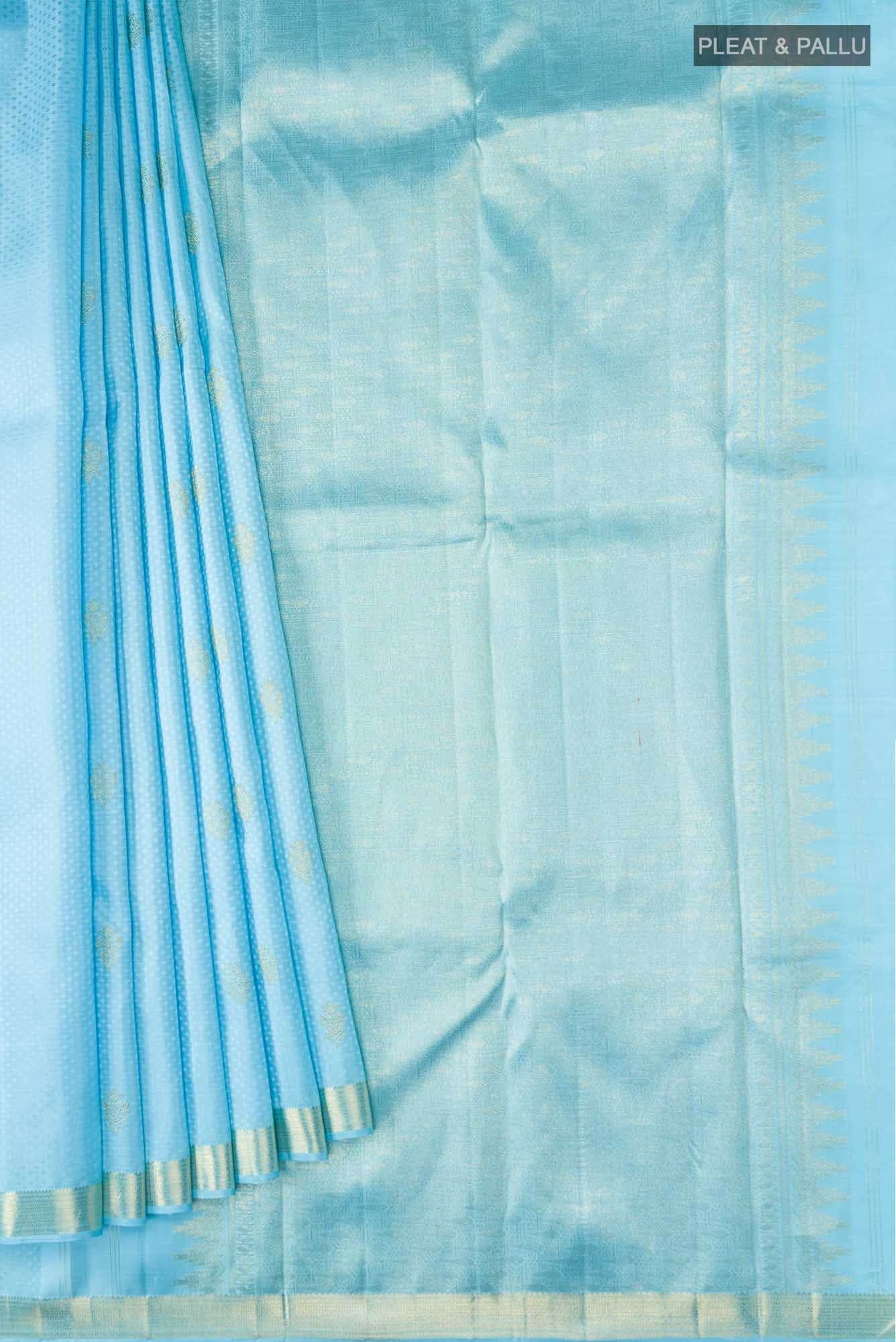 Blue Kanchipuram Silk Saree