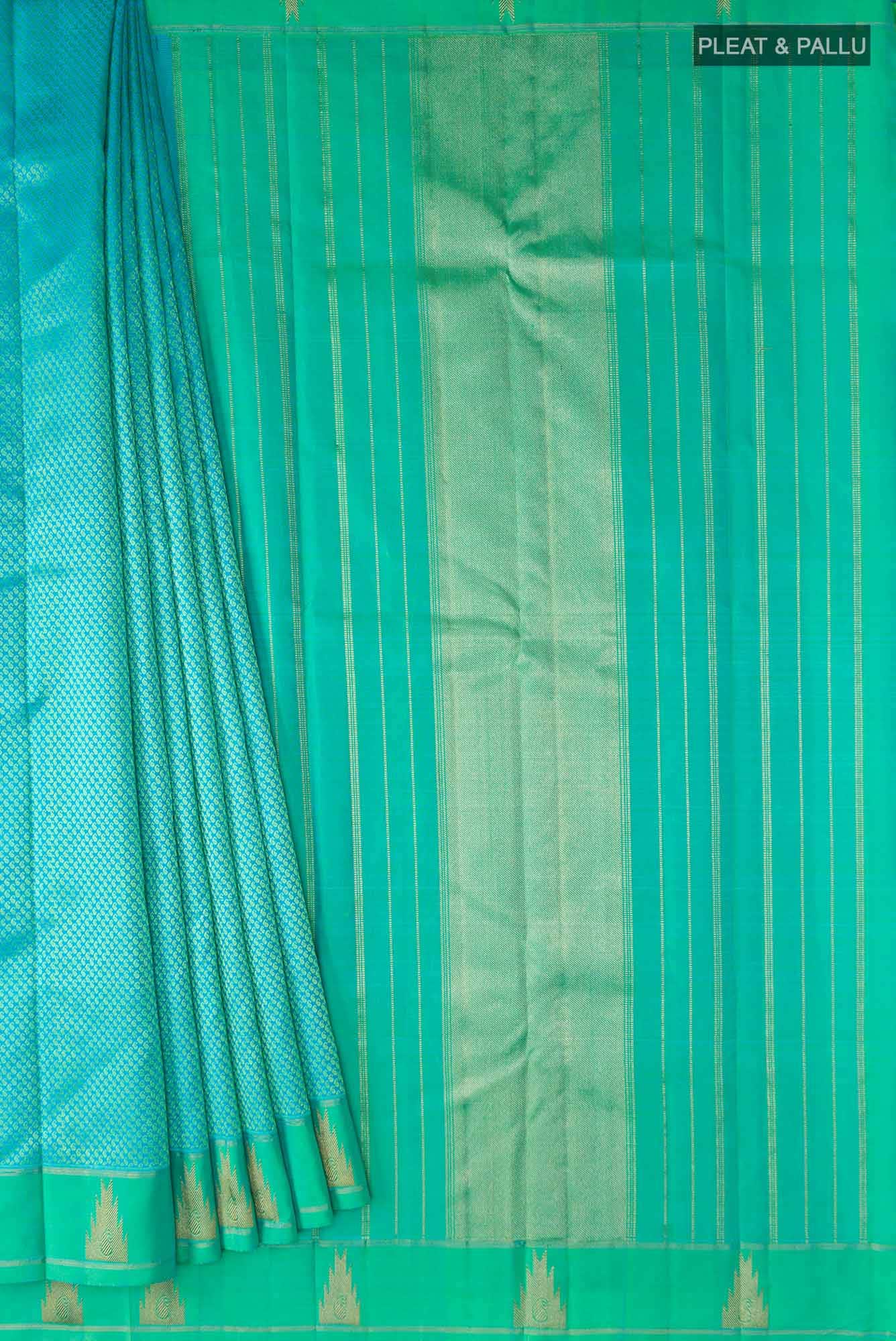 Blue Kanchipuram Silk Saree