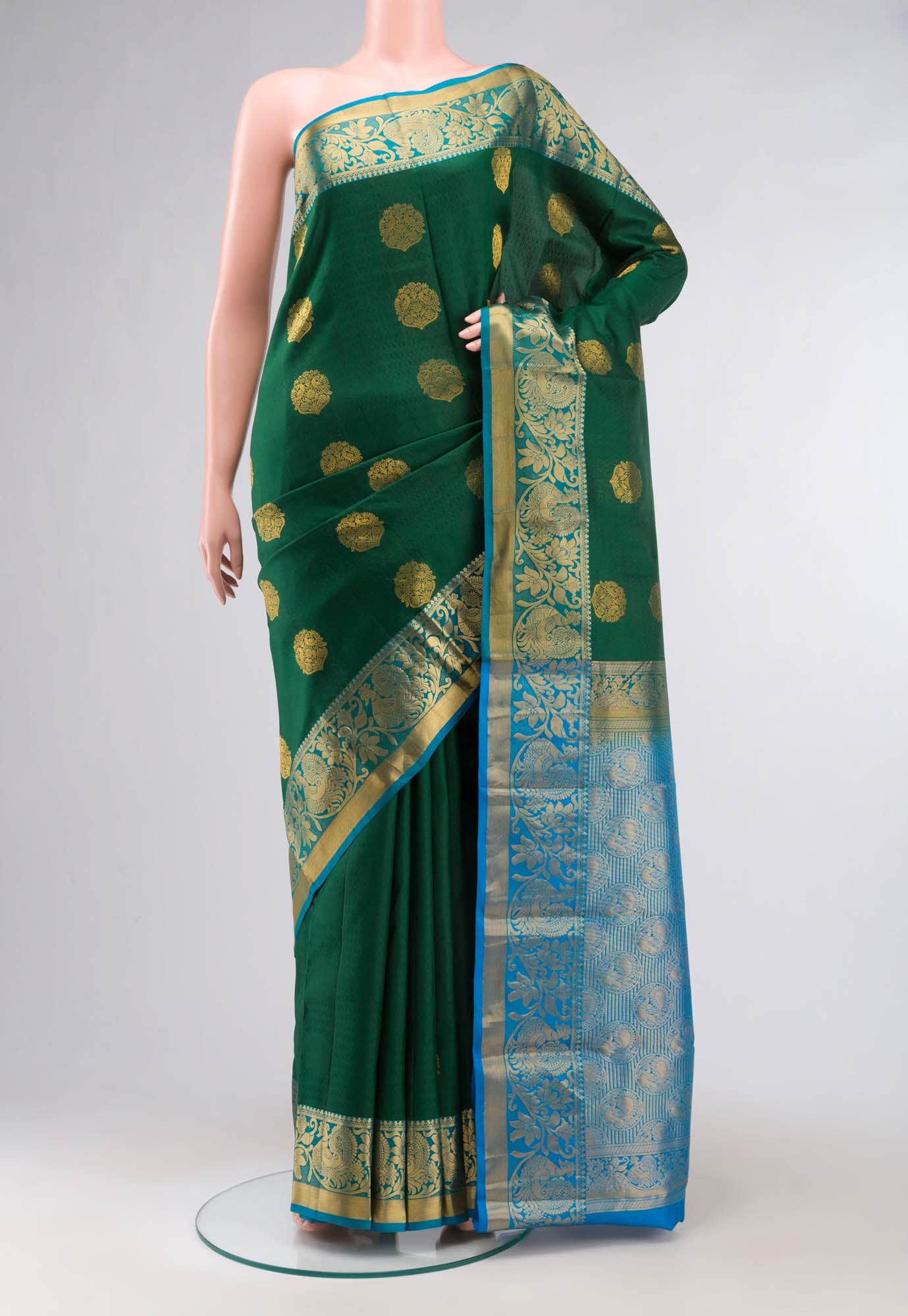 Green Kanchipuram Silk Saree
