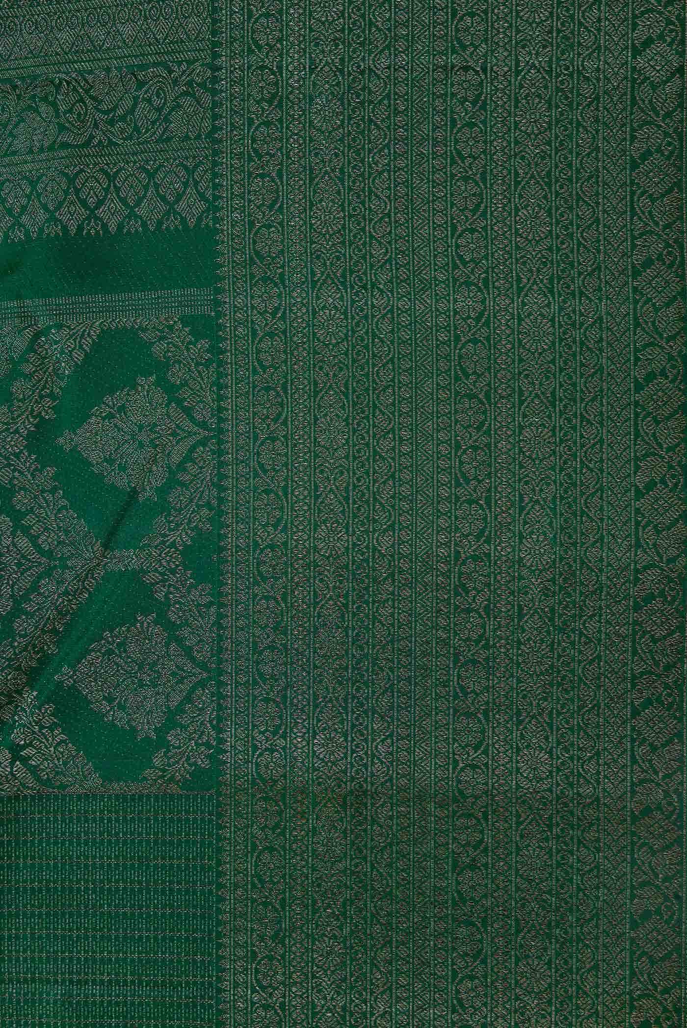 Green Dual Tone Kanchipuram Silk Saree