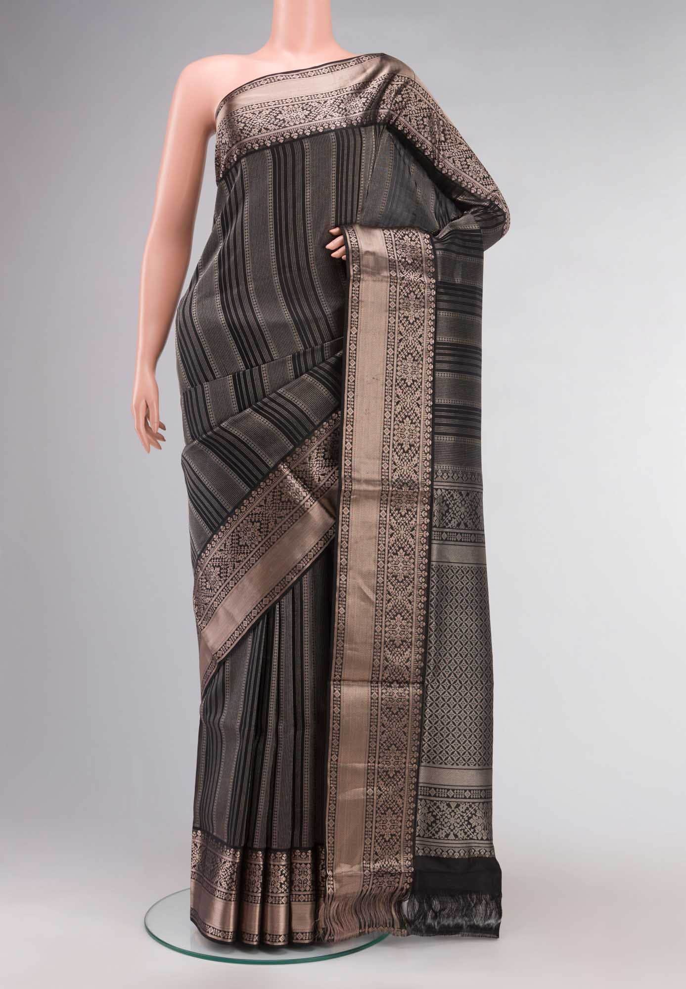 Black Soft Silk Saree