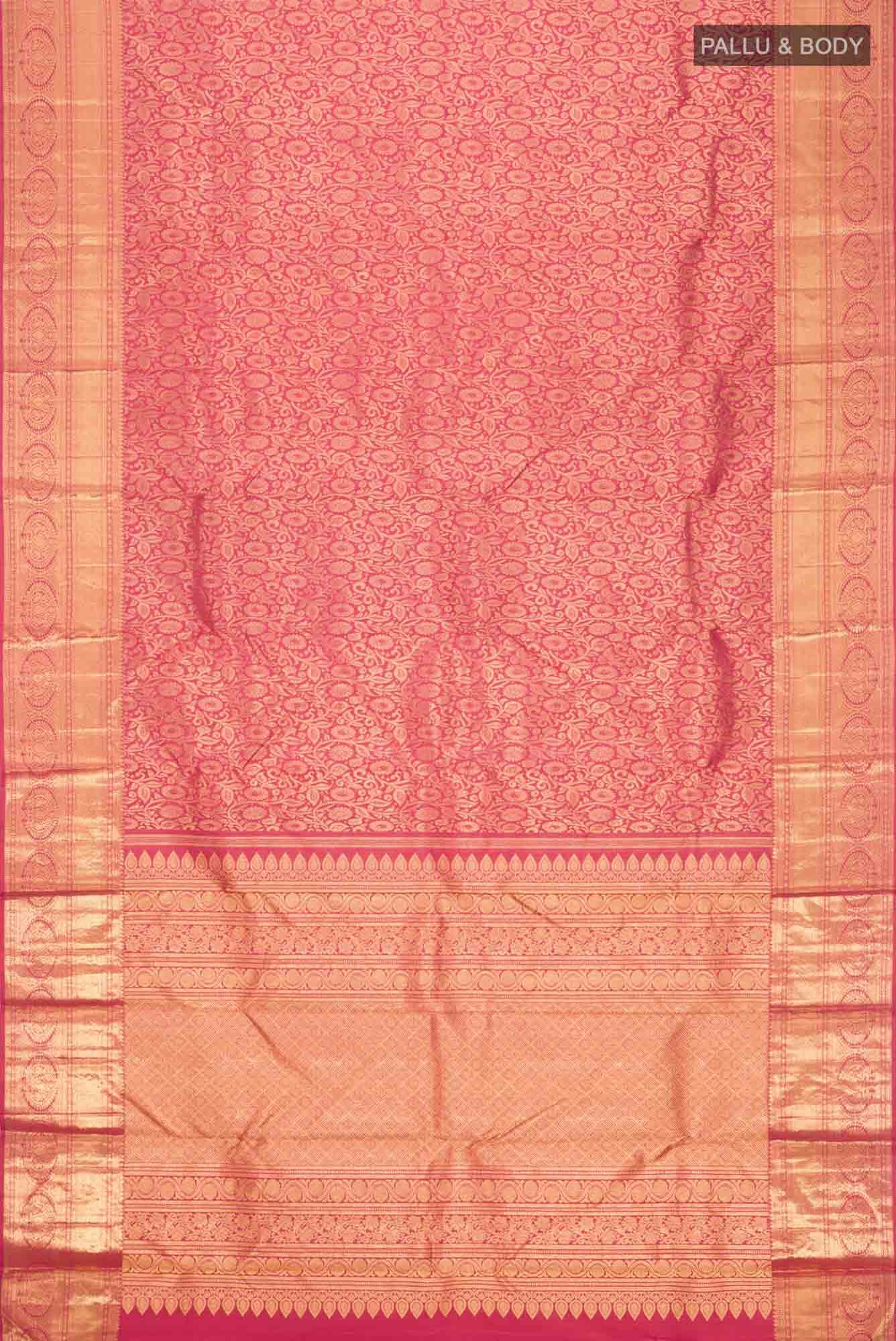 Maroon Kanchipuram Silk Saree