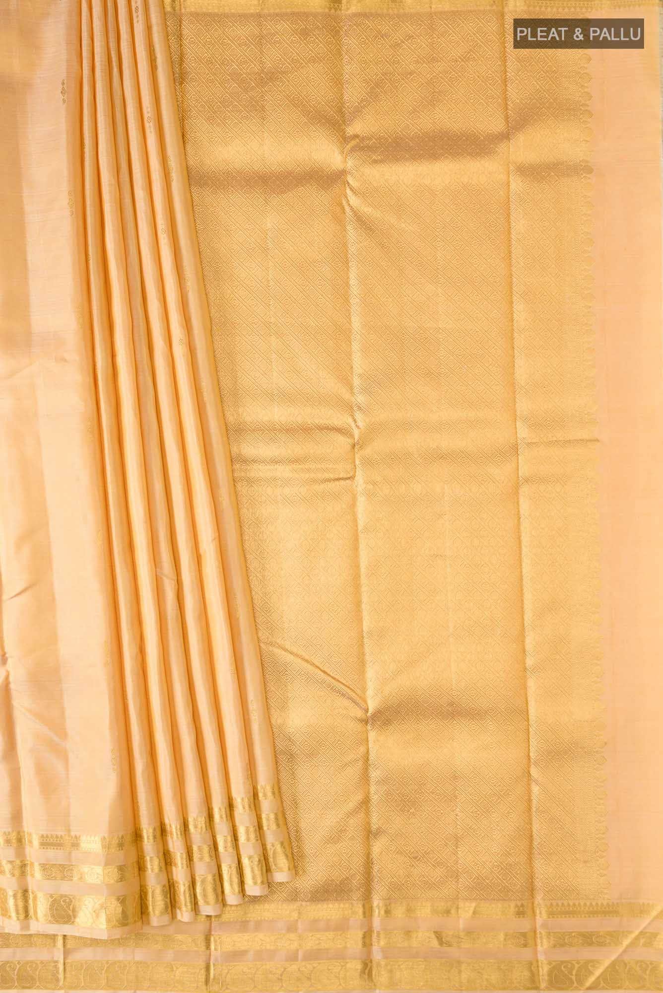 Sandal Kanchipuram Silk Saree