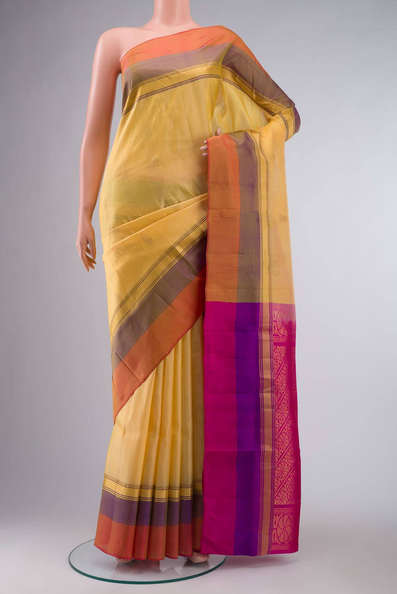 Yellow Soft Silk Saree