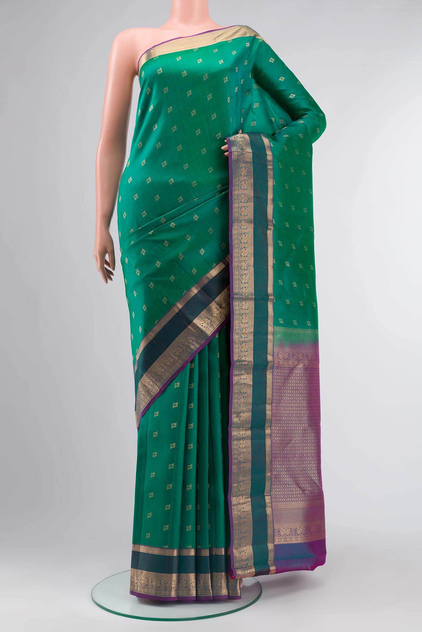 Magenta Kanchipuram Silk Saree