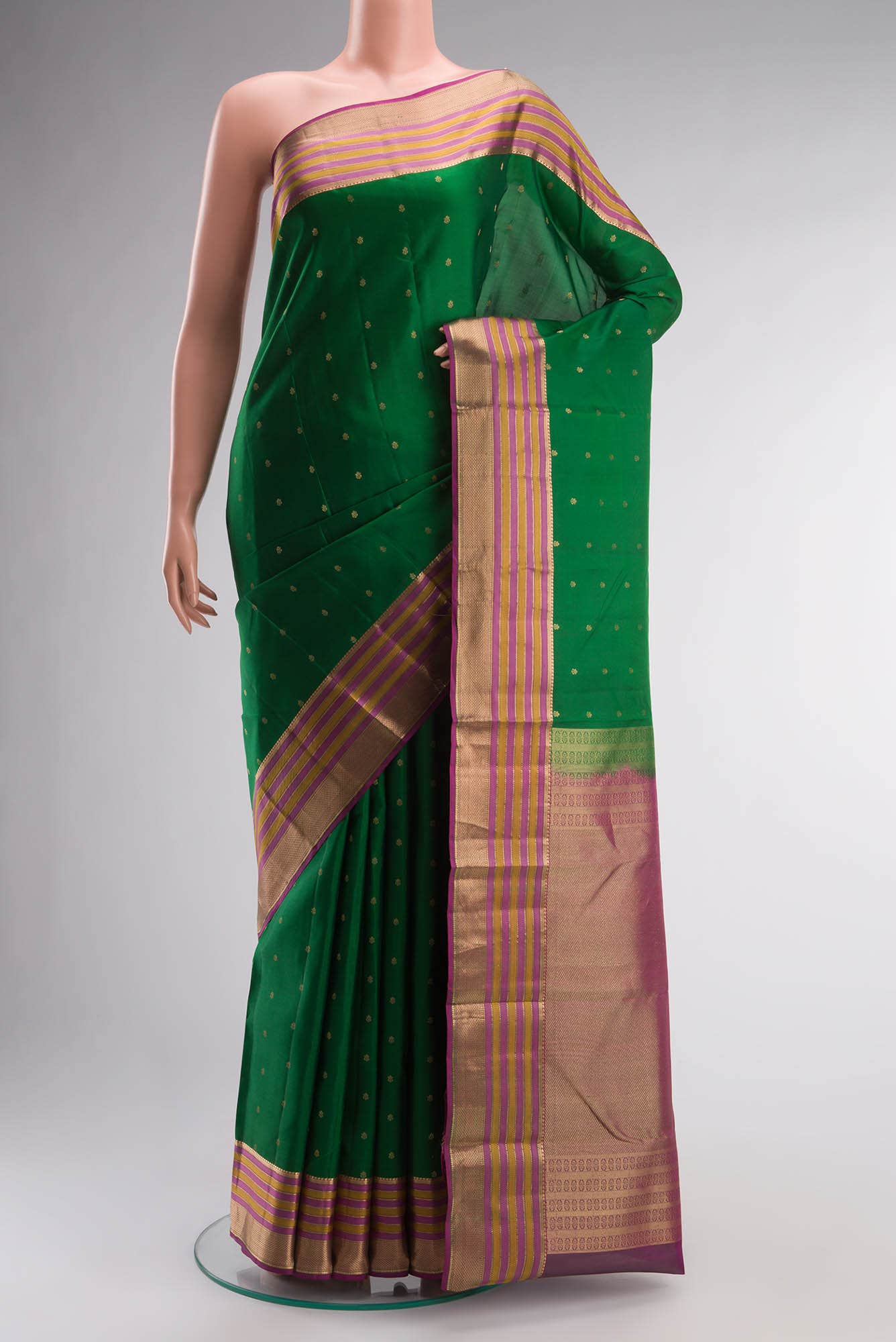 Green Kanchipuram Silk Saree