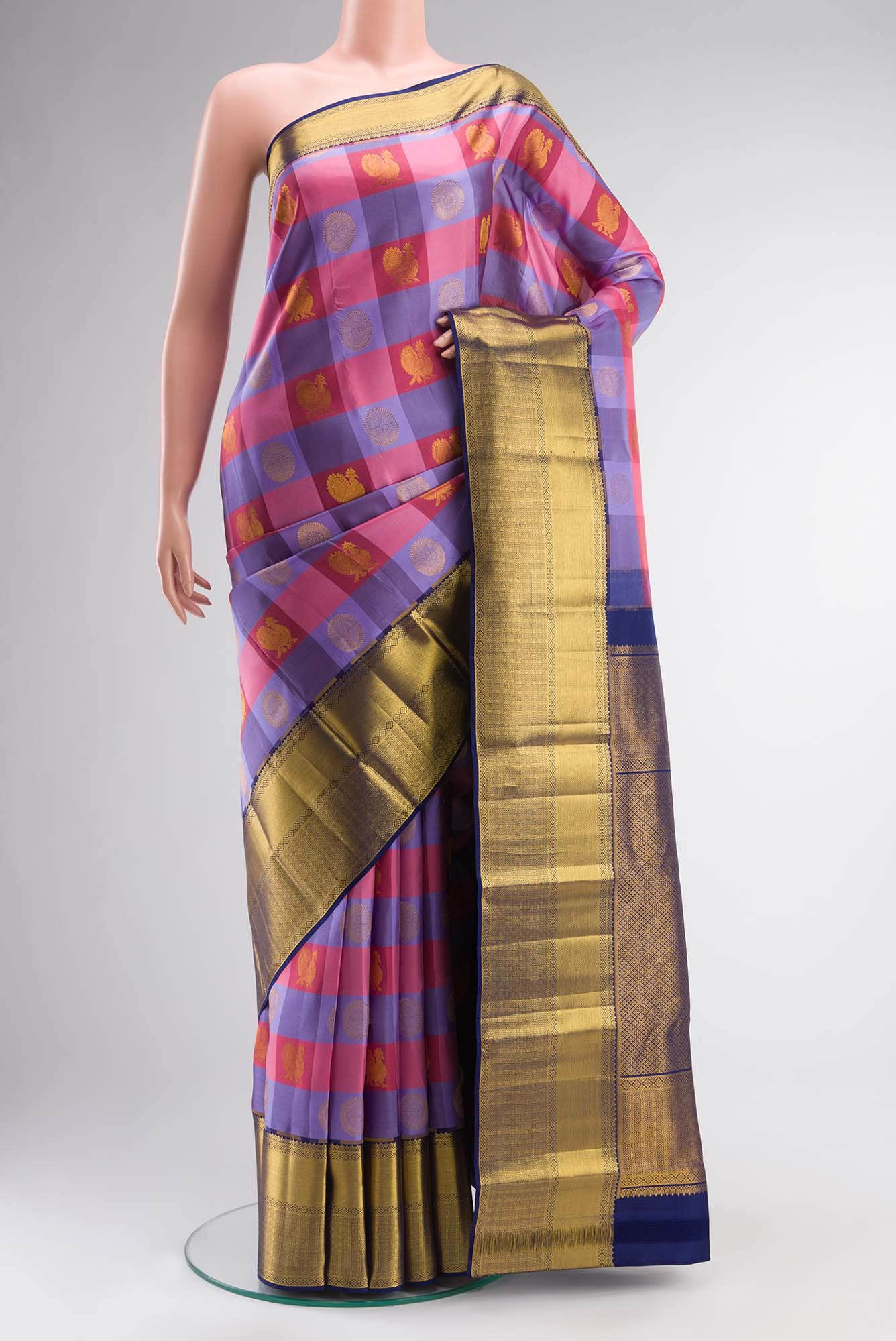 Multi Kanchipuram Silk Saree