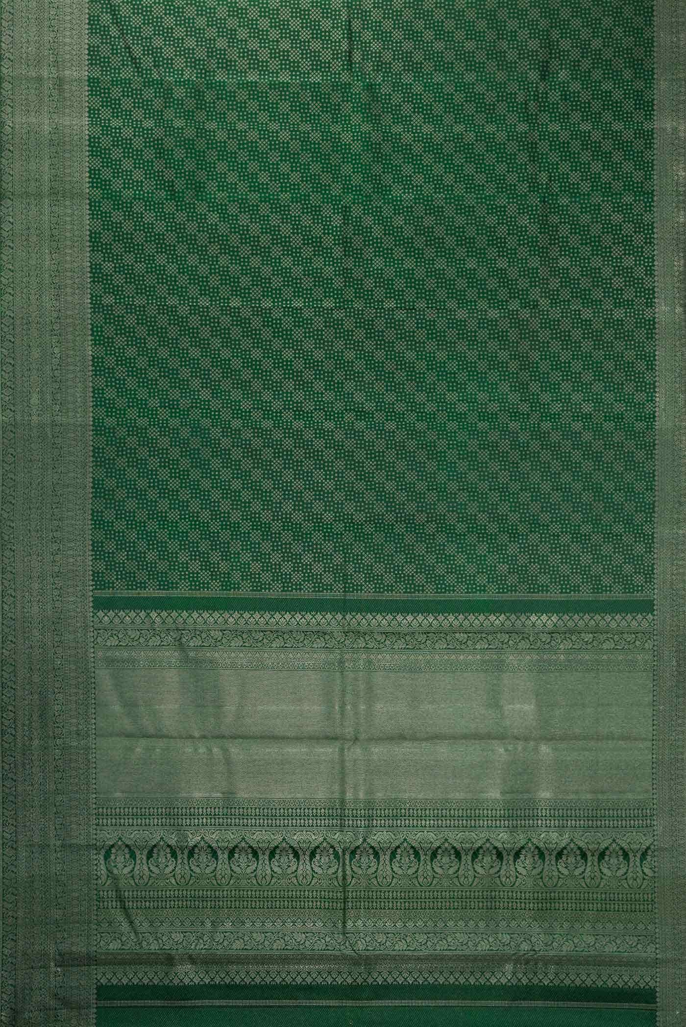 Green Dual Tone Kanchipuram Silk Saree
