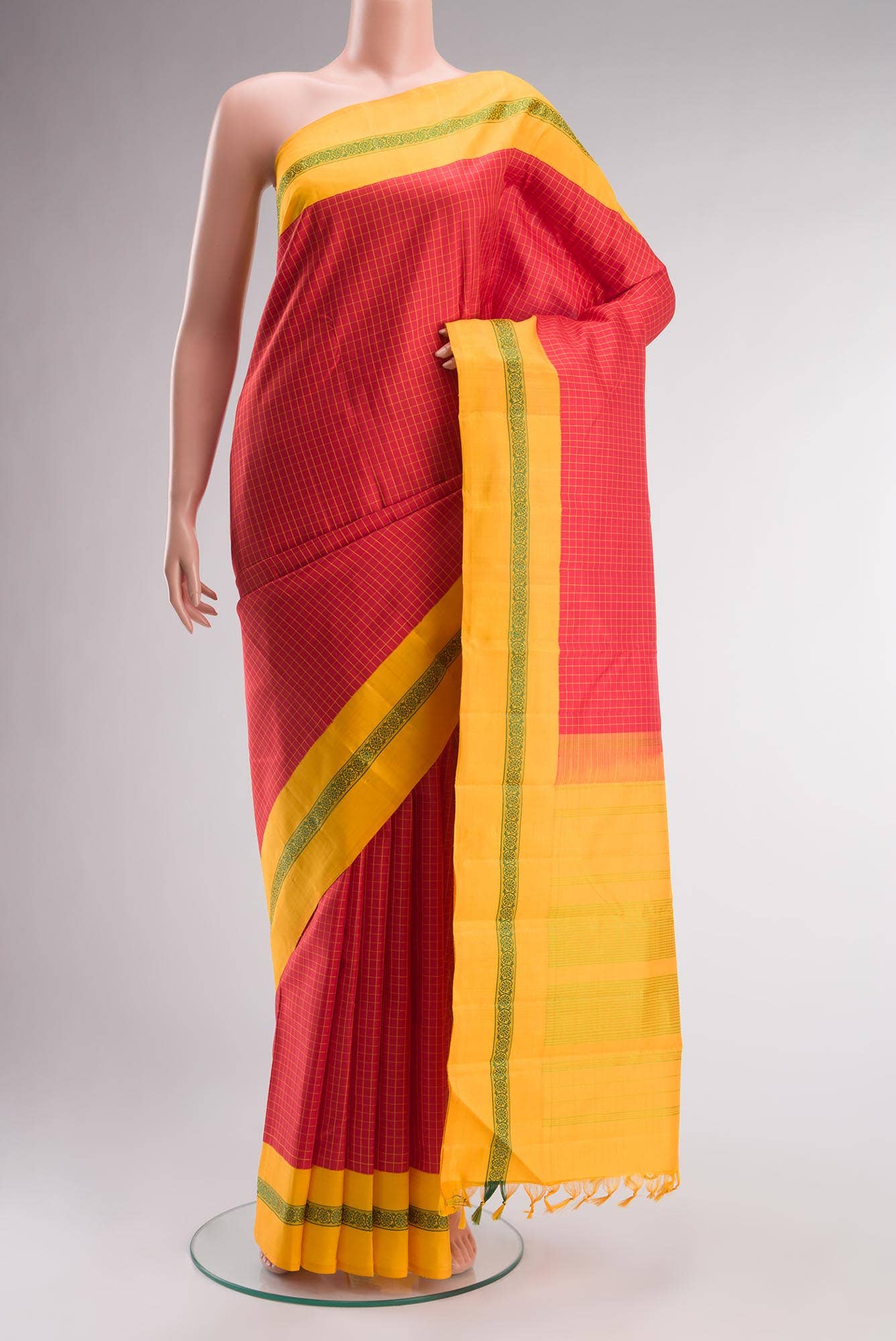 Red Kanchipuram Silk Saree