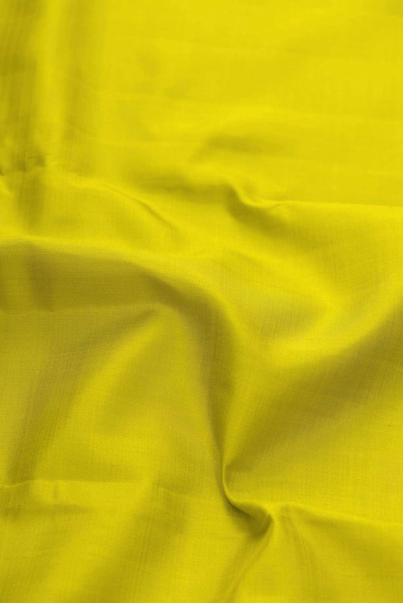 Parrot Green Kanchipuram Silk Saree