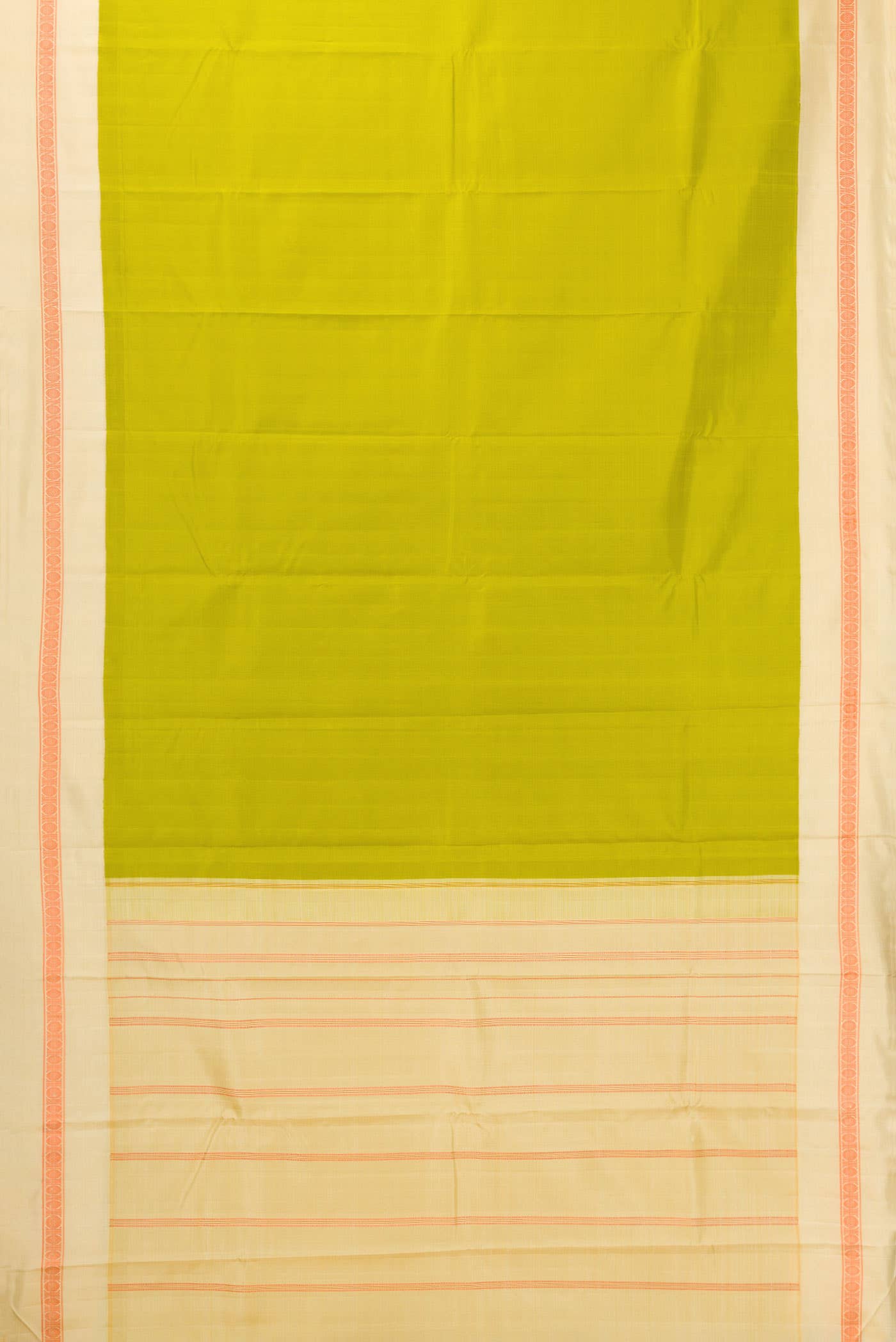 Parrot Green Kanchipuram Silk Saree