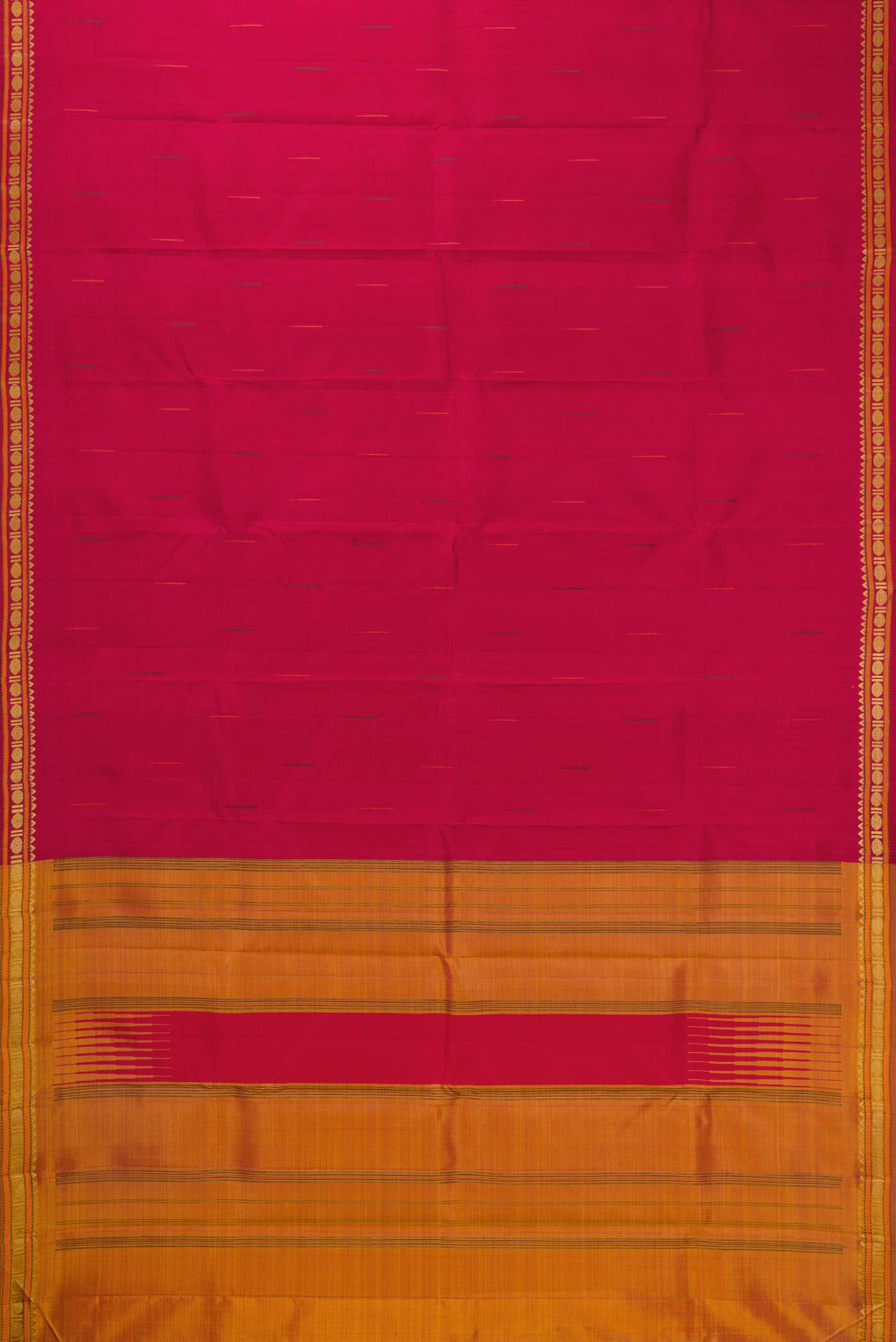 Maroon Dual Tone Kanchipuram Silk Saree